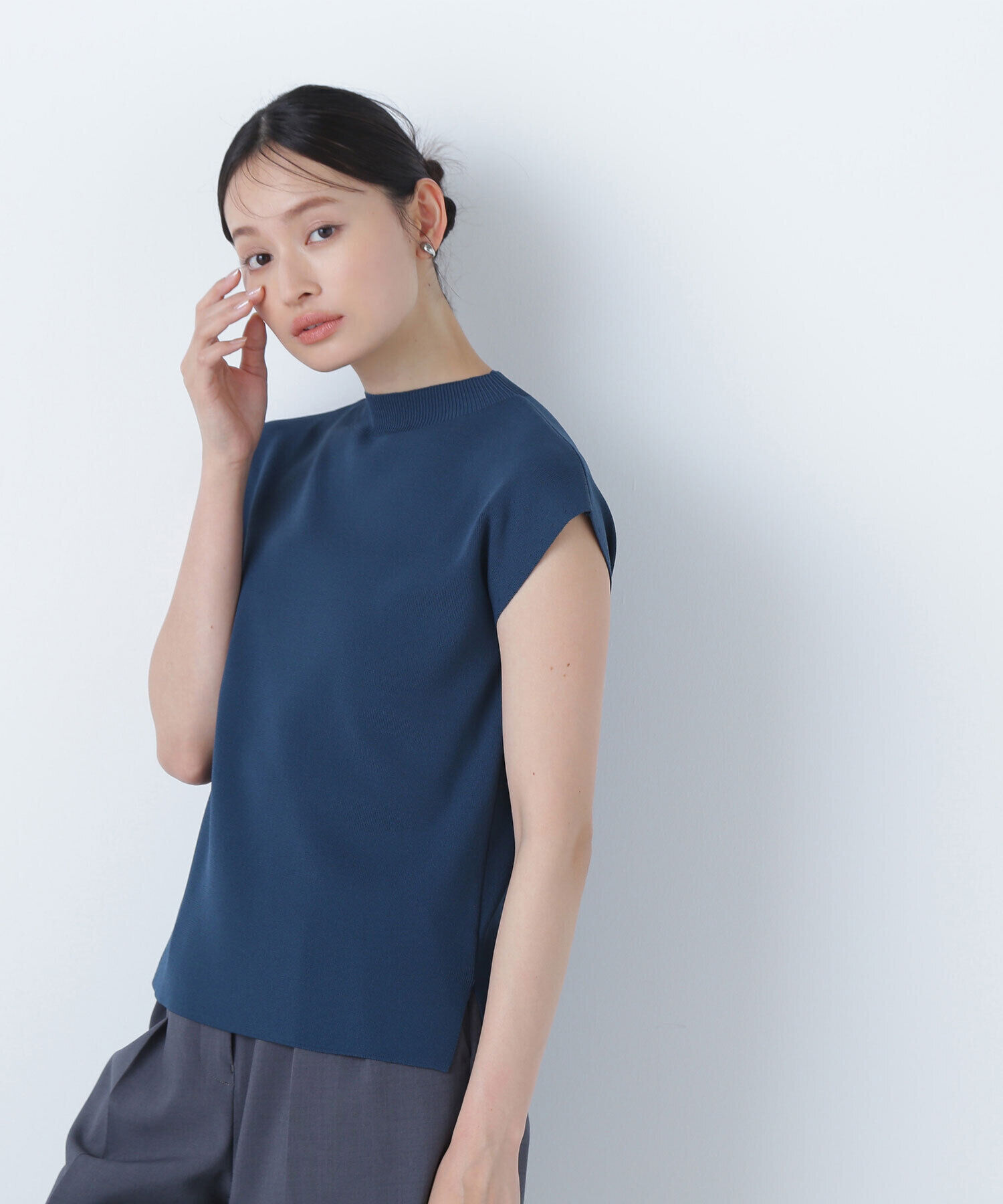  「総針ベーシックシリーズ モックネックニット」|ニット・セーター|