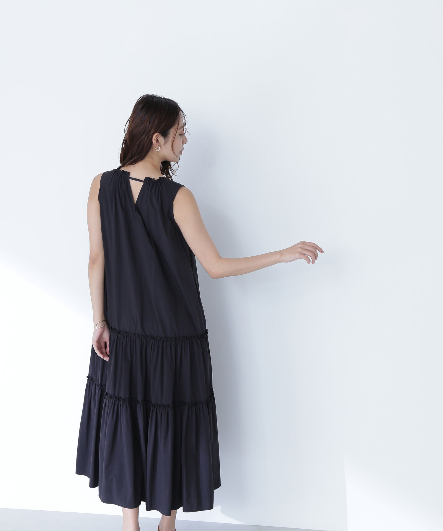  「タフタギャザーワンピース」|ワンピース|