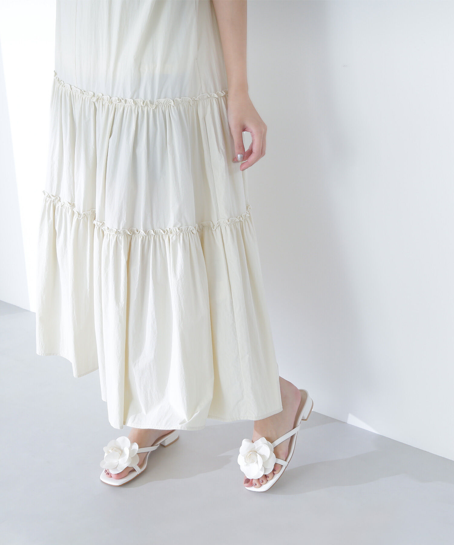  「タフタギャザーワンピース」|ワンピース|