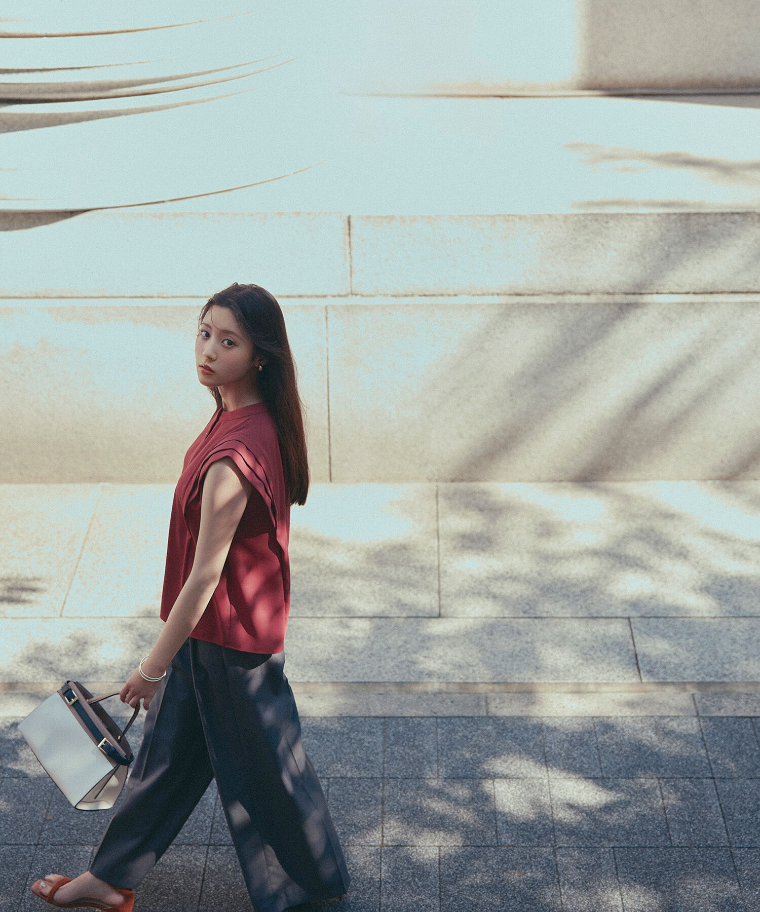  「デザインベルトワイドパンツ」|その他|