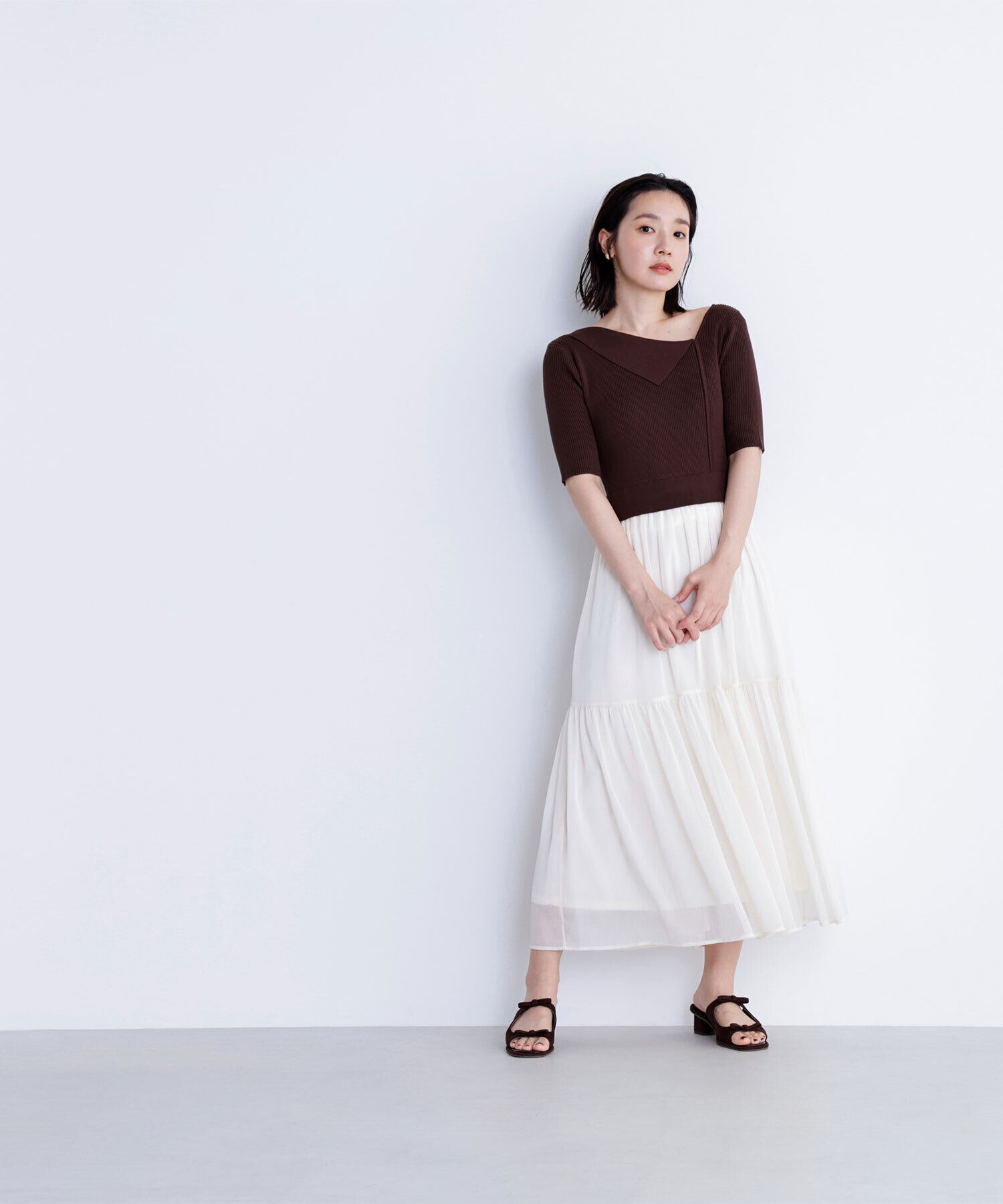  「アシメカラードッキングワンピース」|ワンピース|