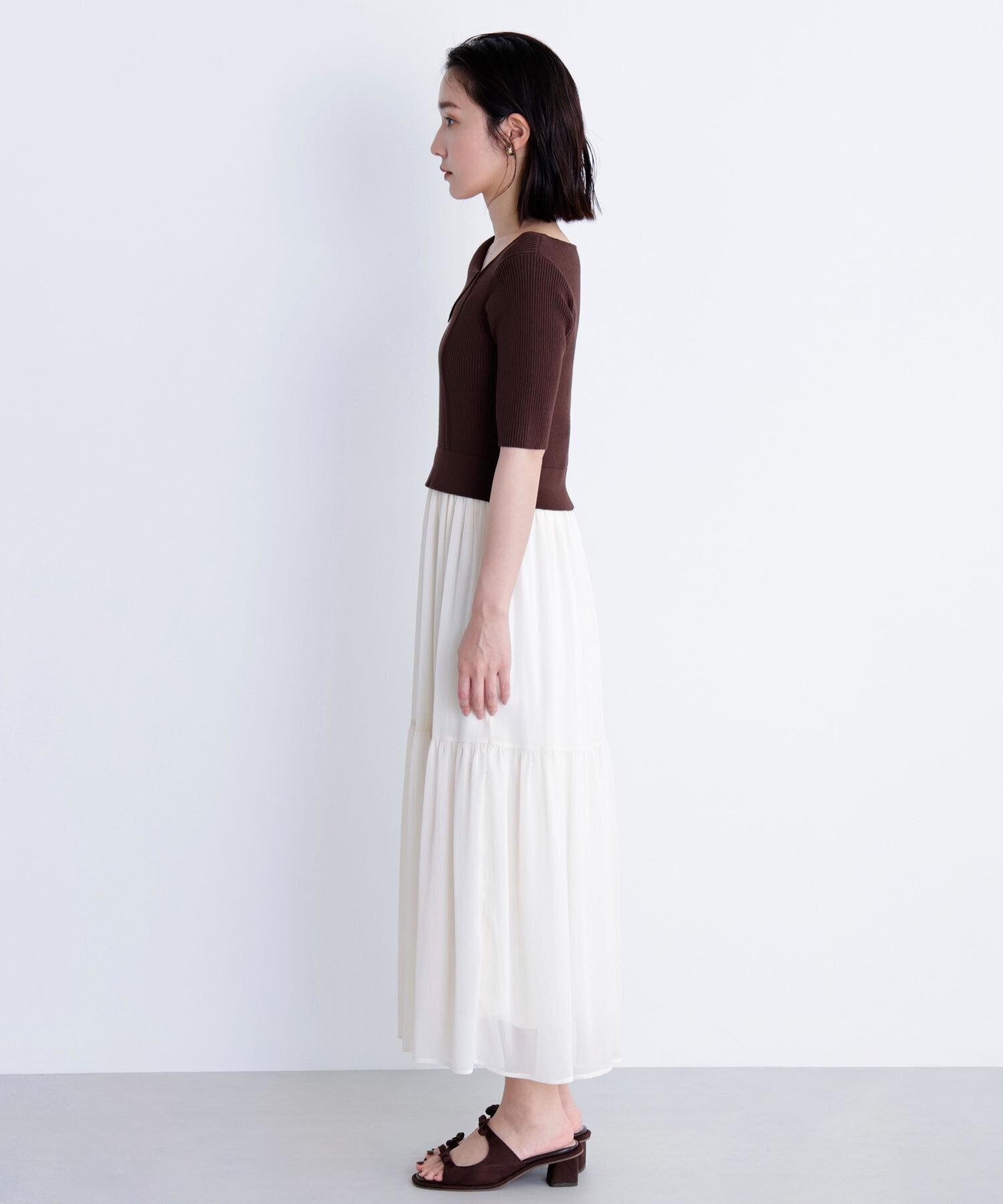  「アシメカラードッキングワンピース」|ワンピース|