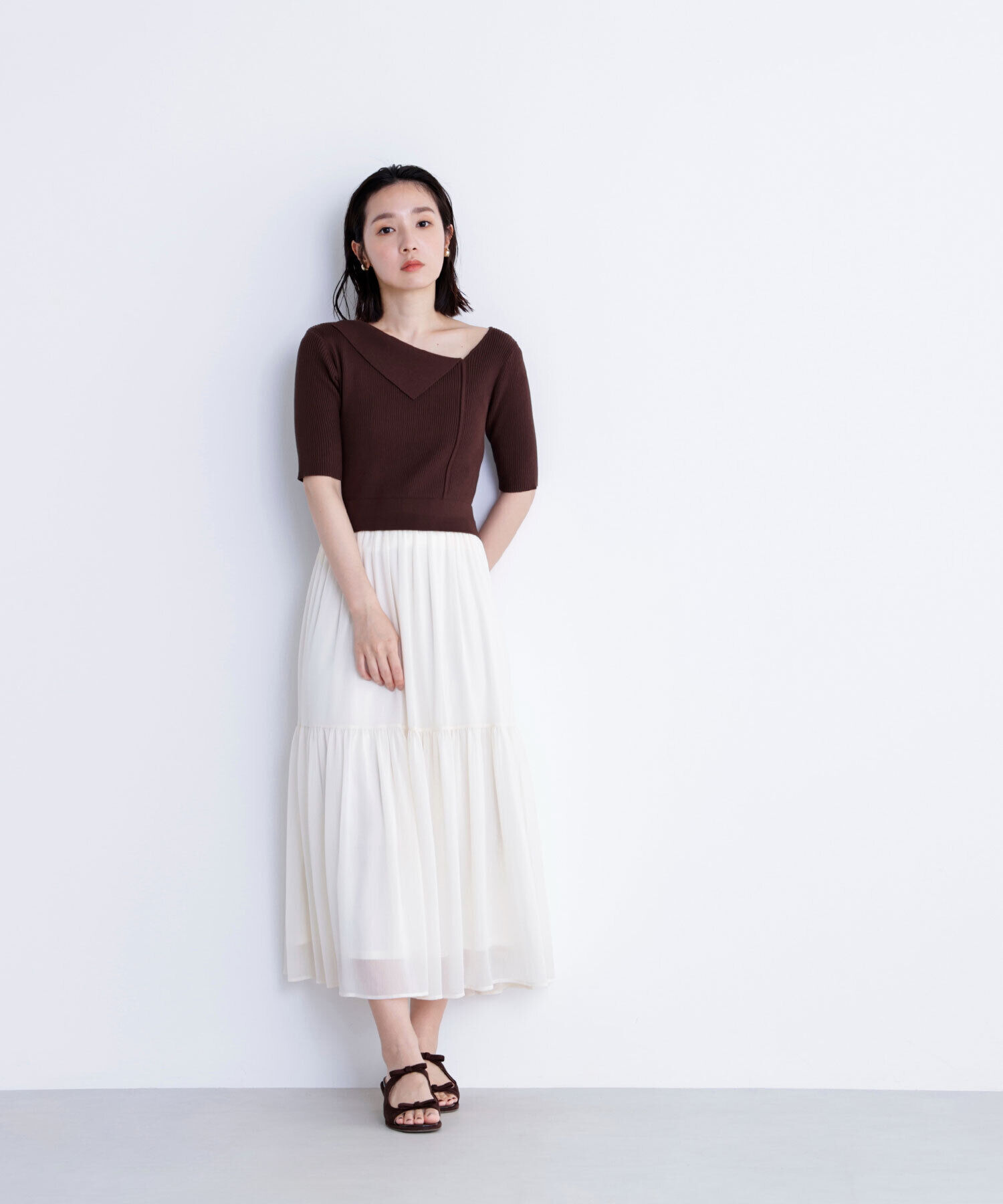  「アシメカラードッキングワンピース」|ワンピース|