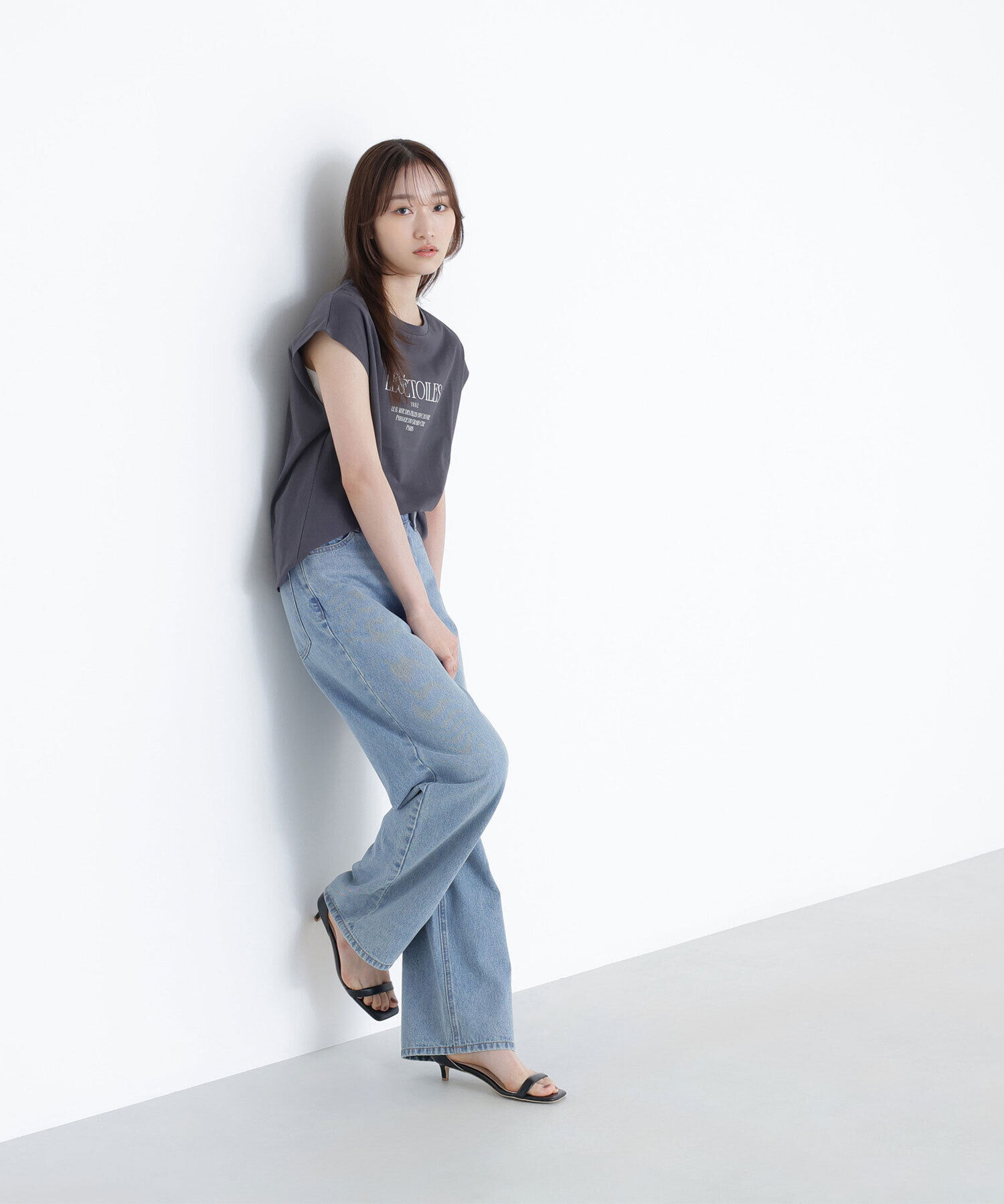  「フレンチスリーブロゴTシャツ」|Tシャツ・カットソー|