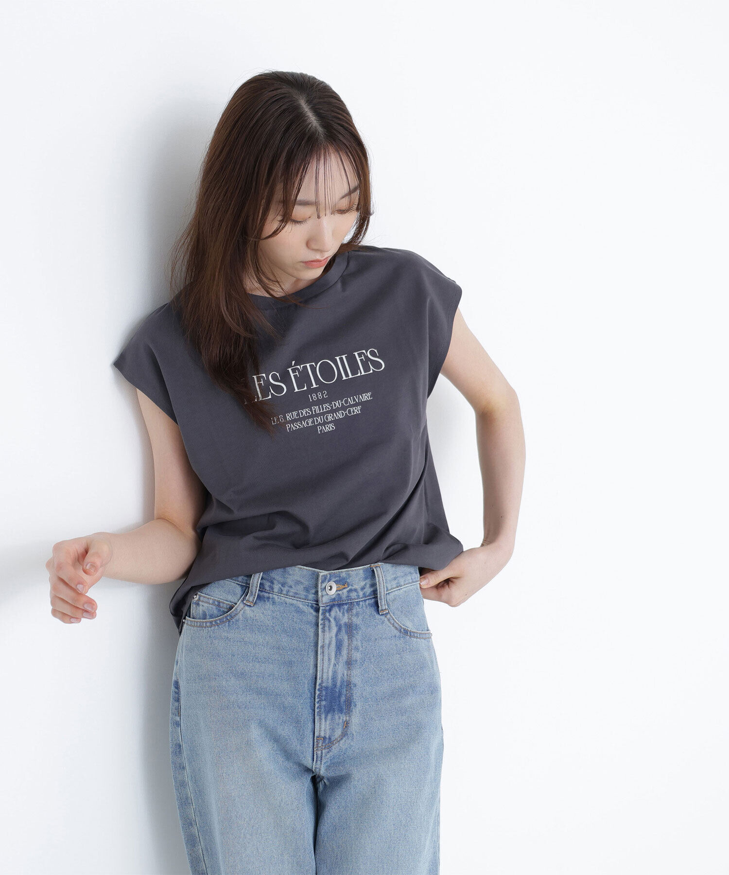  「フレンチスリーブロゴTシャツ」|Tシャツ・カットソー|