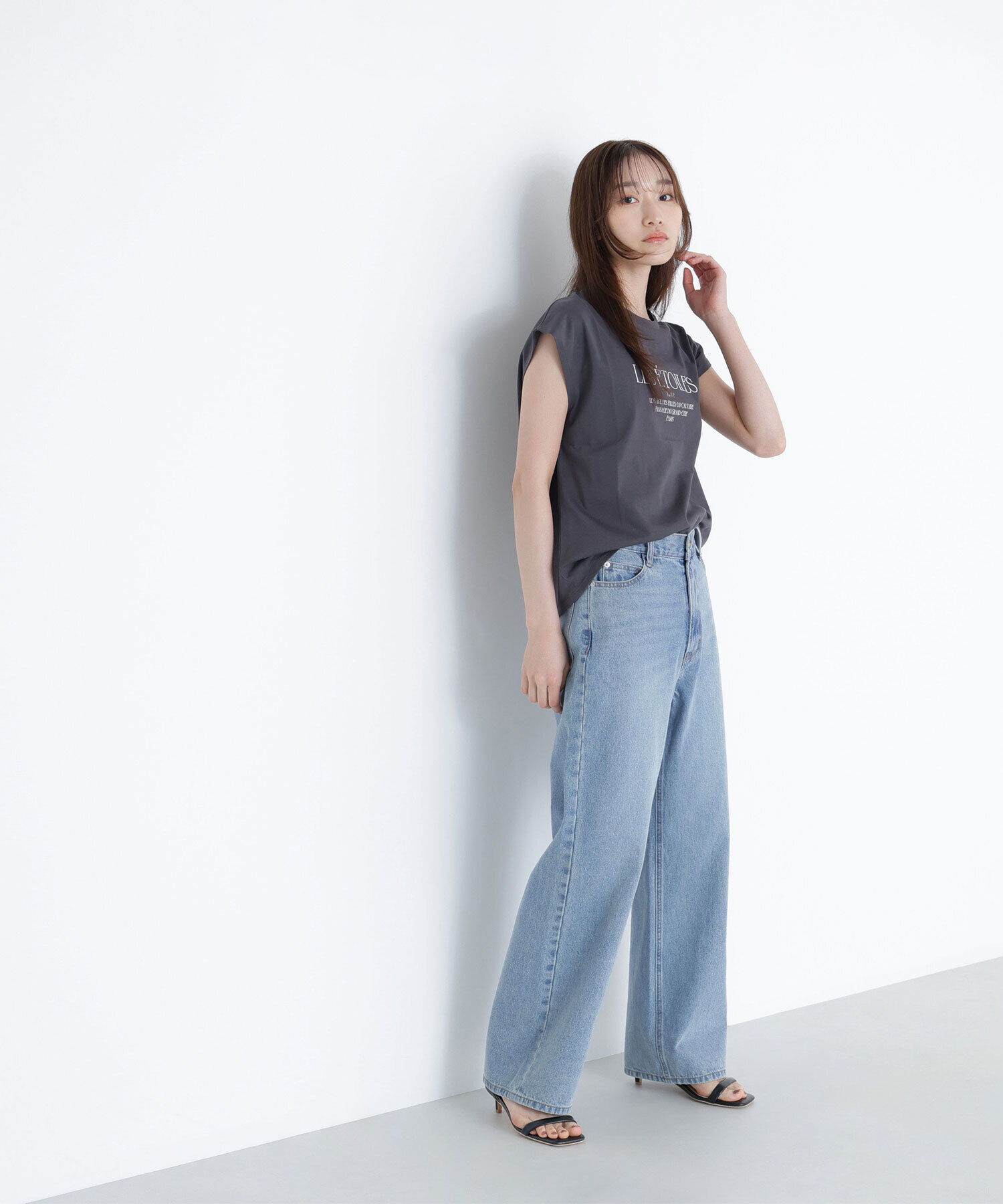  「フレンチスリーブロゴTシャツ」|Tシャツ・カットソー|