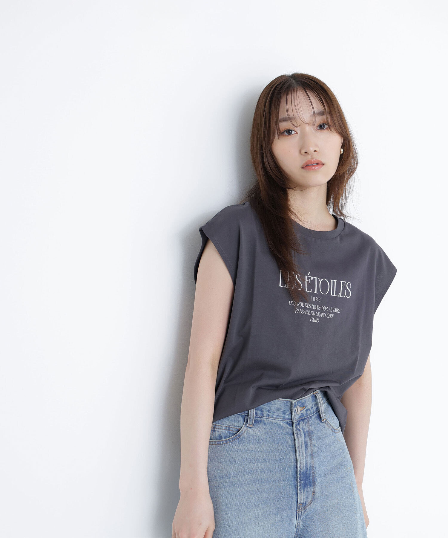  「フレンチスリーブロゴTシャツ」|Tシャツ・カットソー|