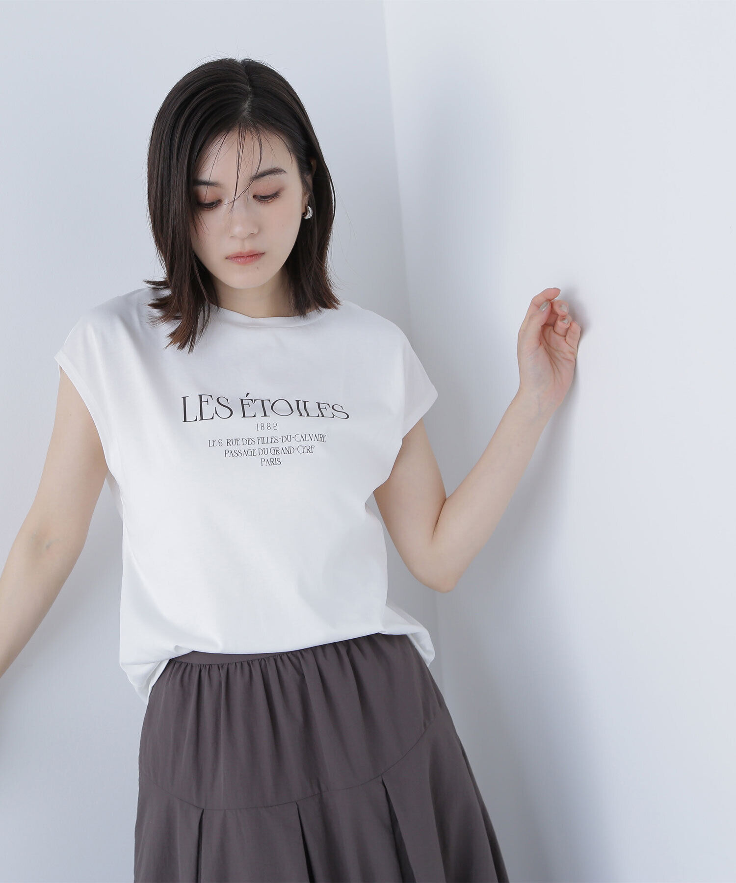  「フレンチスリーブロゴTシャツ」|Tシャツ・カットソー|