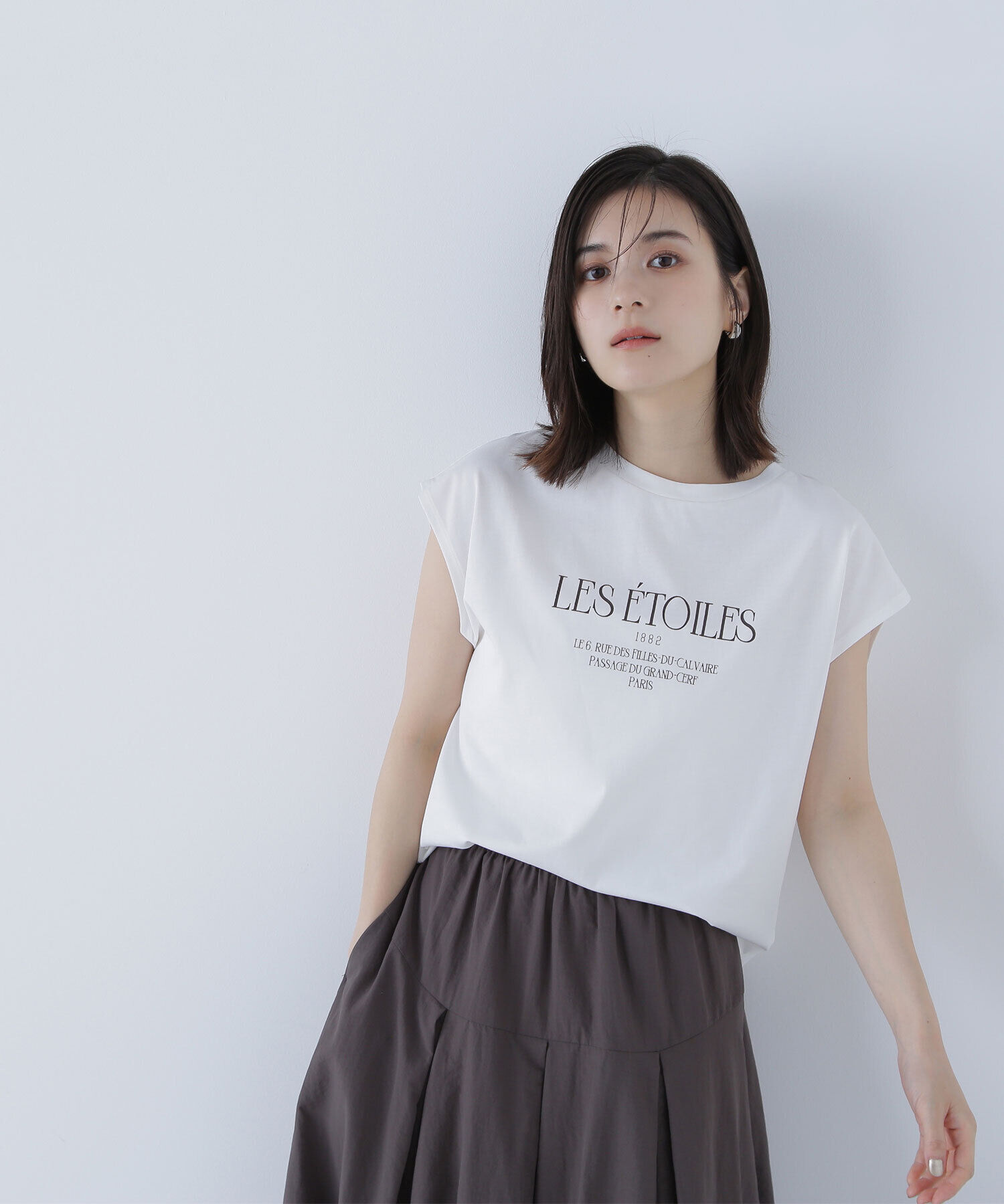  「フレンチスリーブロゴTシャツ」|Tシャツ・カットソー|