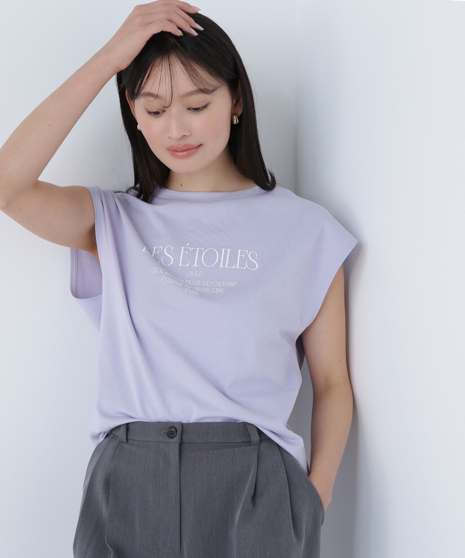  「フレンチスリーブロゴTシャツ」|Tシャツ・カットソー|