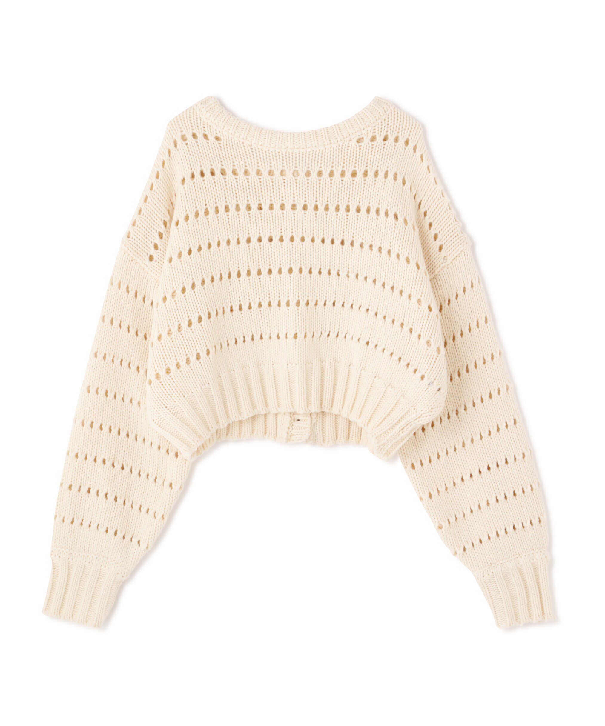  「アイレットボーダールーズニット」|ニット・セーター|