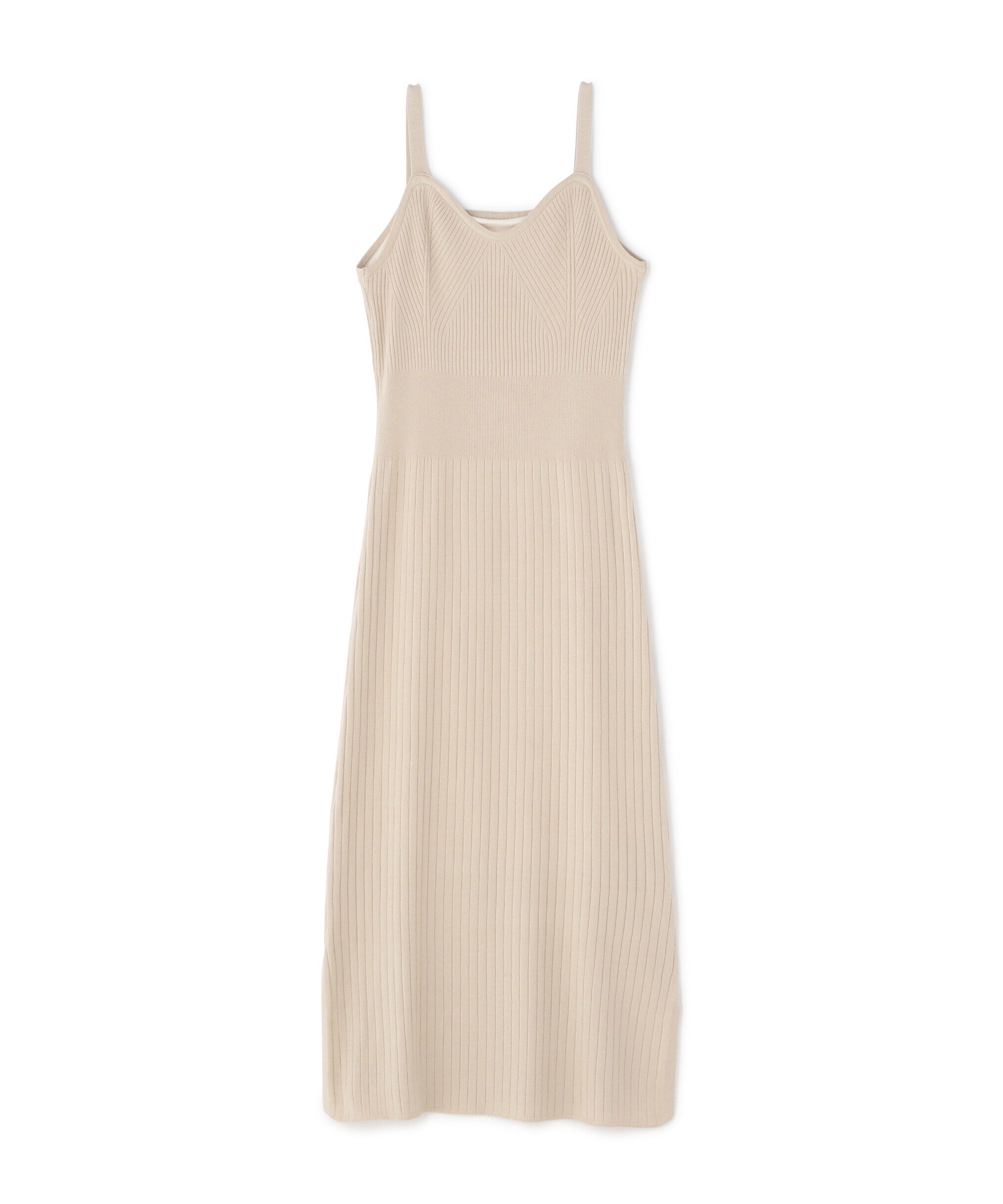  「異ピッチリブキャミソールナローニットワンピース」|ワンピース|