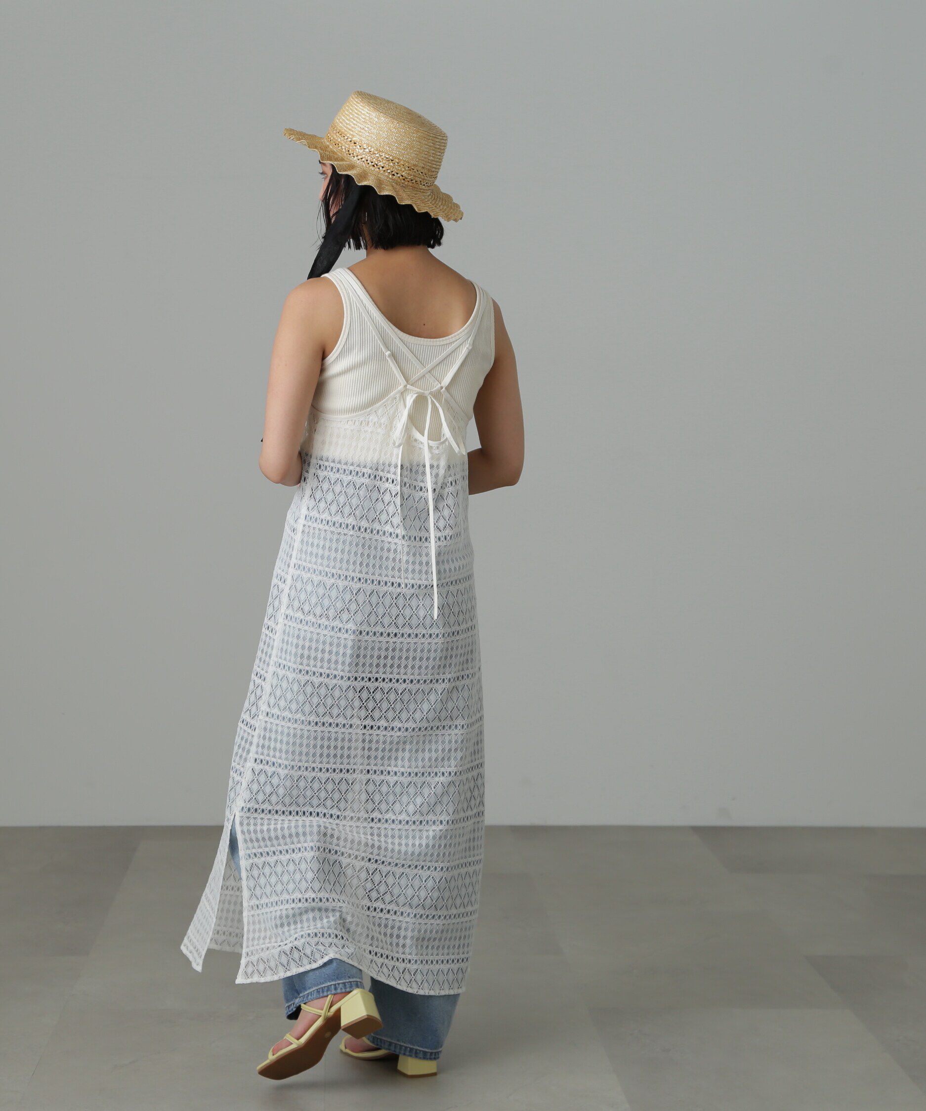  「レースキャミワンピース」|ワンピース|