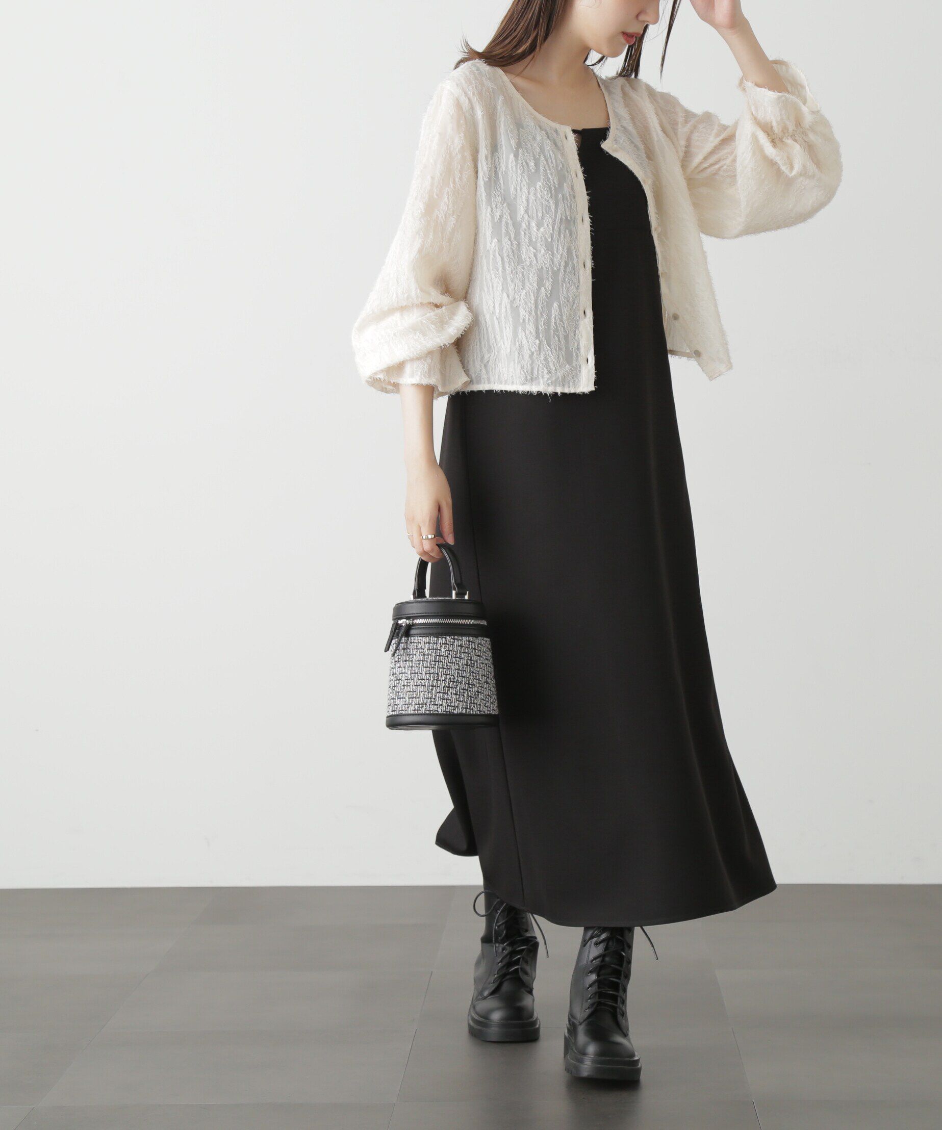  「[低身長サイズ/Sシリーズ]＜セットアップ対応＞ナローキャミワンピース」|ワンピース|