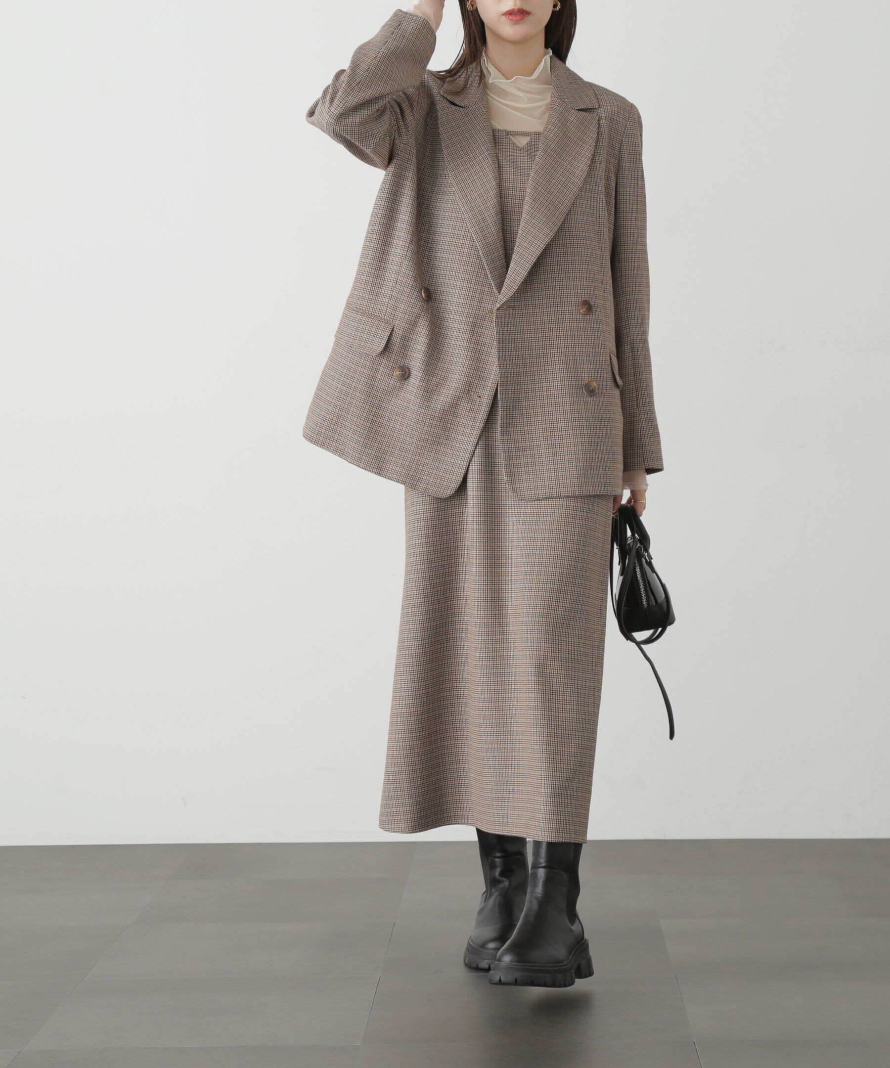  「[低身長サイズ/Sシリーズ]＜セットアップ対応＞ナローキャミワンピース」|ワンピース|