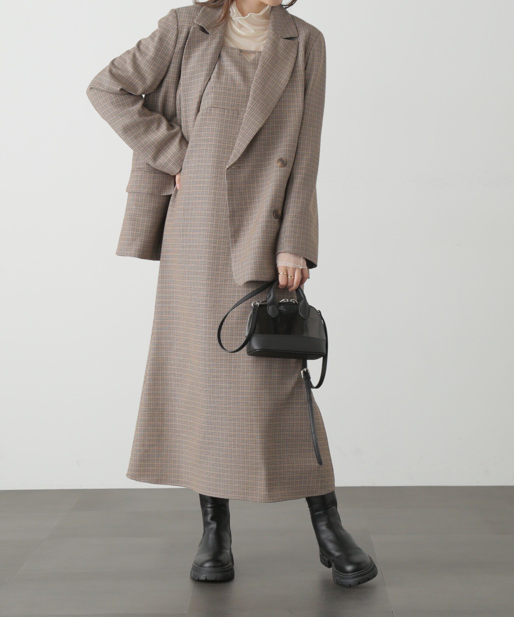  「[低身長サイズ/Sシリーズ]＜セットアップ対応＞ナローキャミワンピース」|ワンピース|