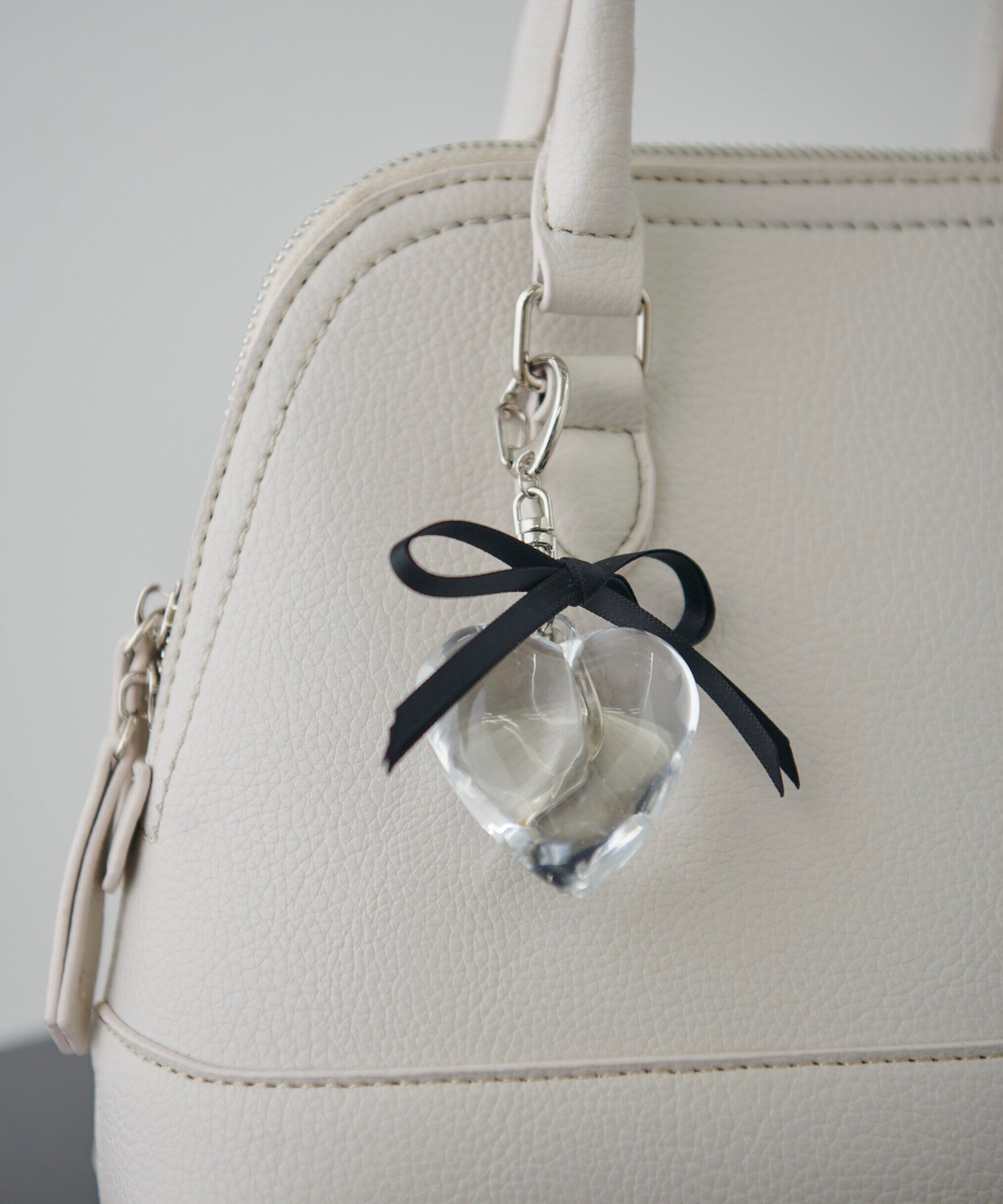  「ハートチャーム」|ハンカチ|クリア