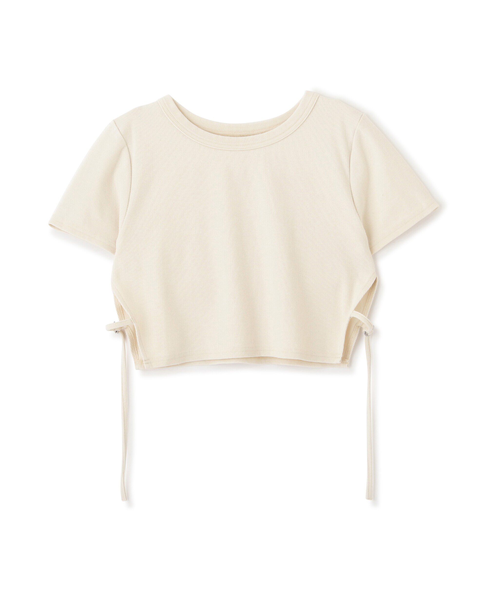  「ヴィンテージ加工サイドベルトTシャツ」|Tシャツ・カットソー|