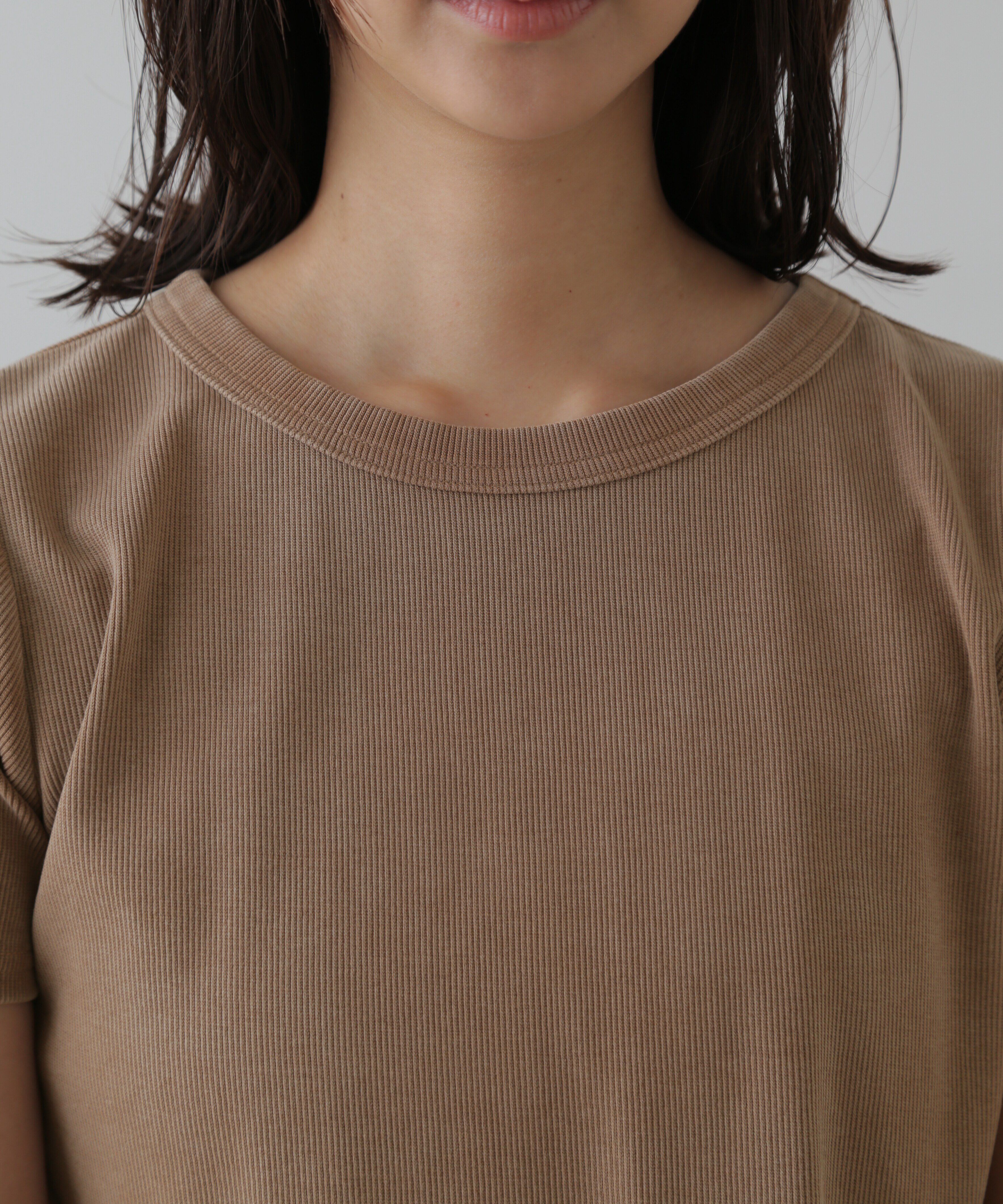  「ヴィンテージ加工サイドベルトTシャツ」|Tシャツ・カットソー|