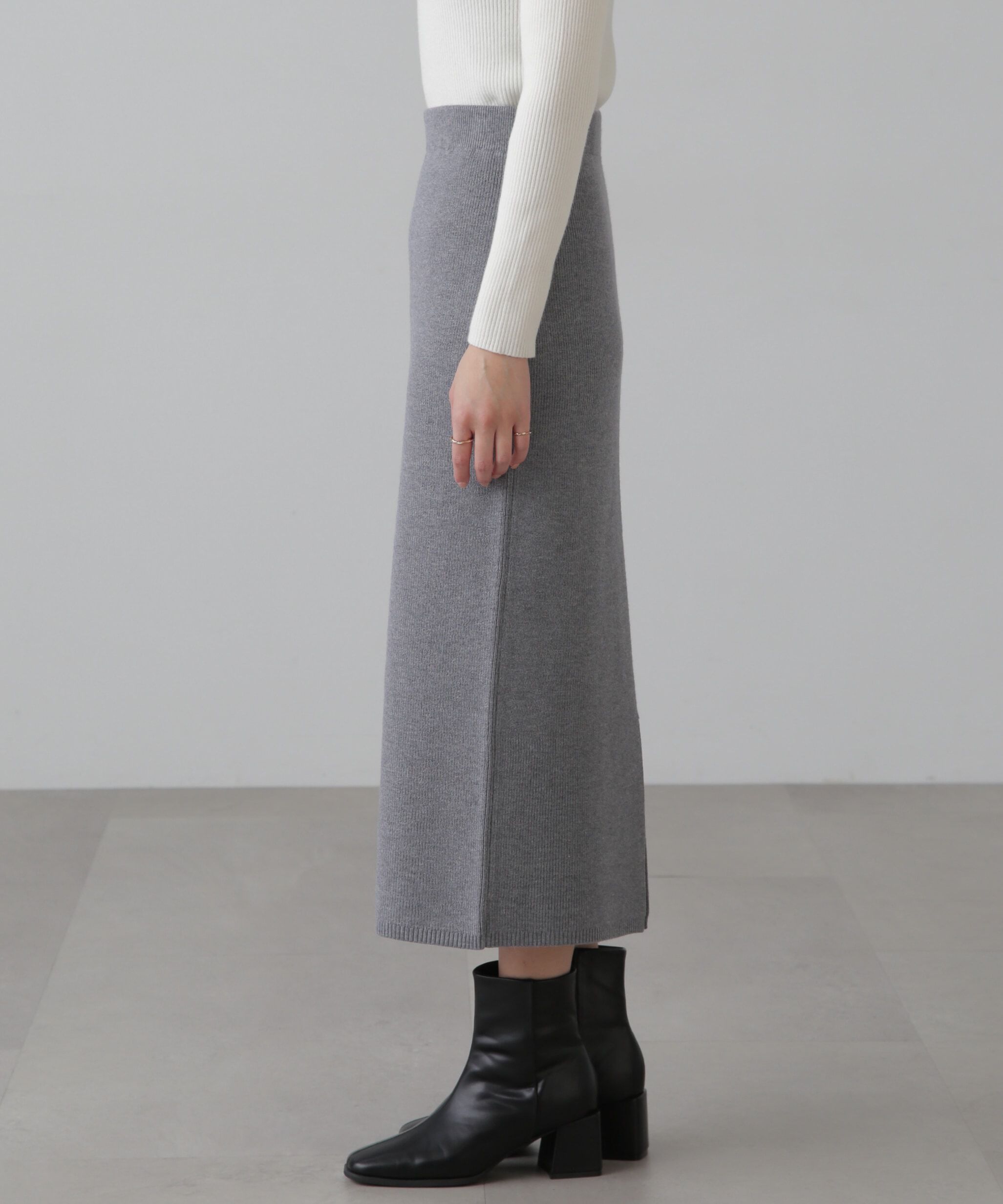  「ペプラムニットセットアップ」|ワンピース|