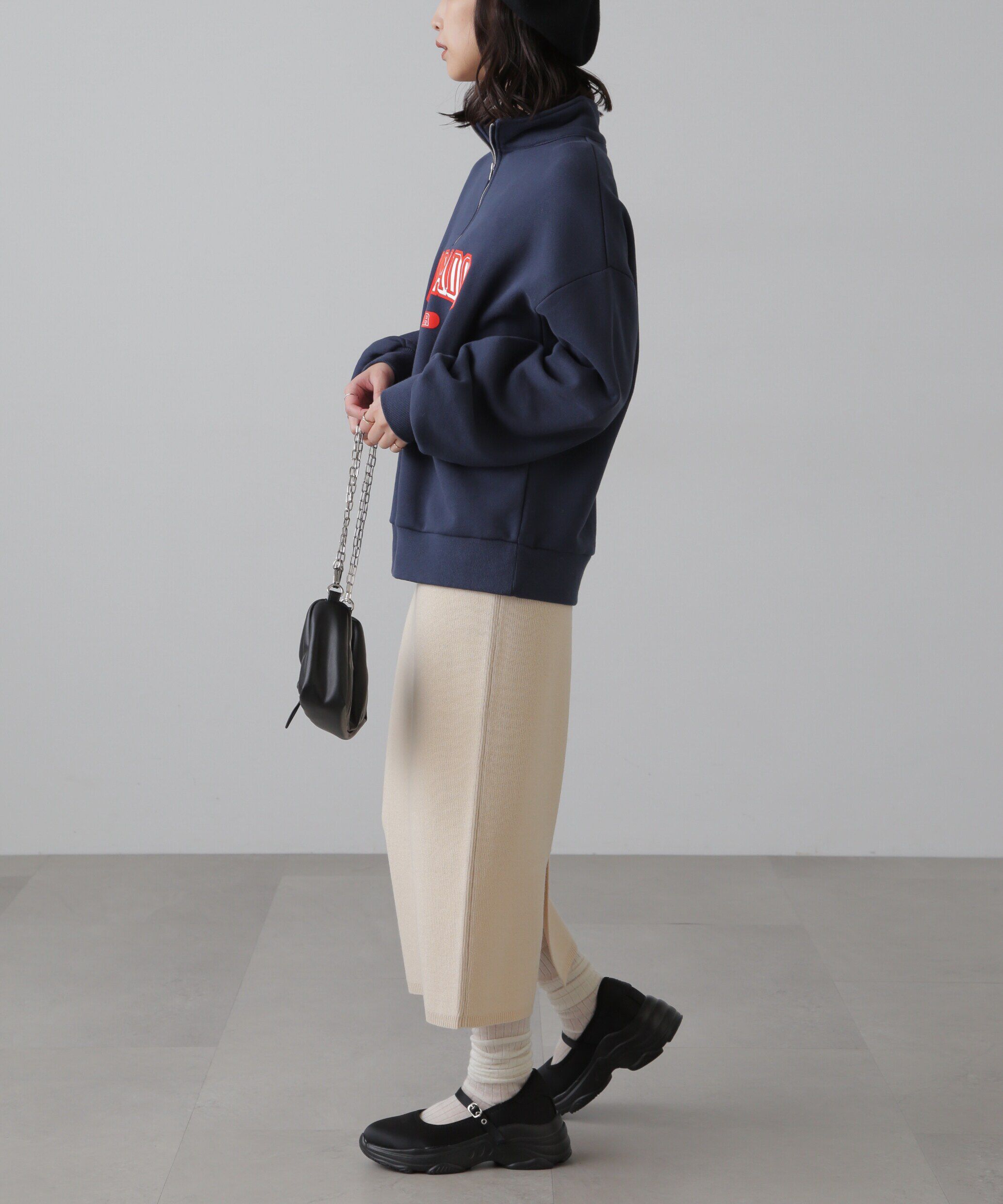  「ペプラムニットセットアップ」|ワンピース|