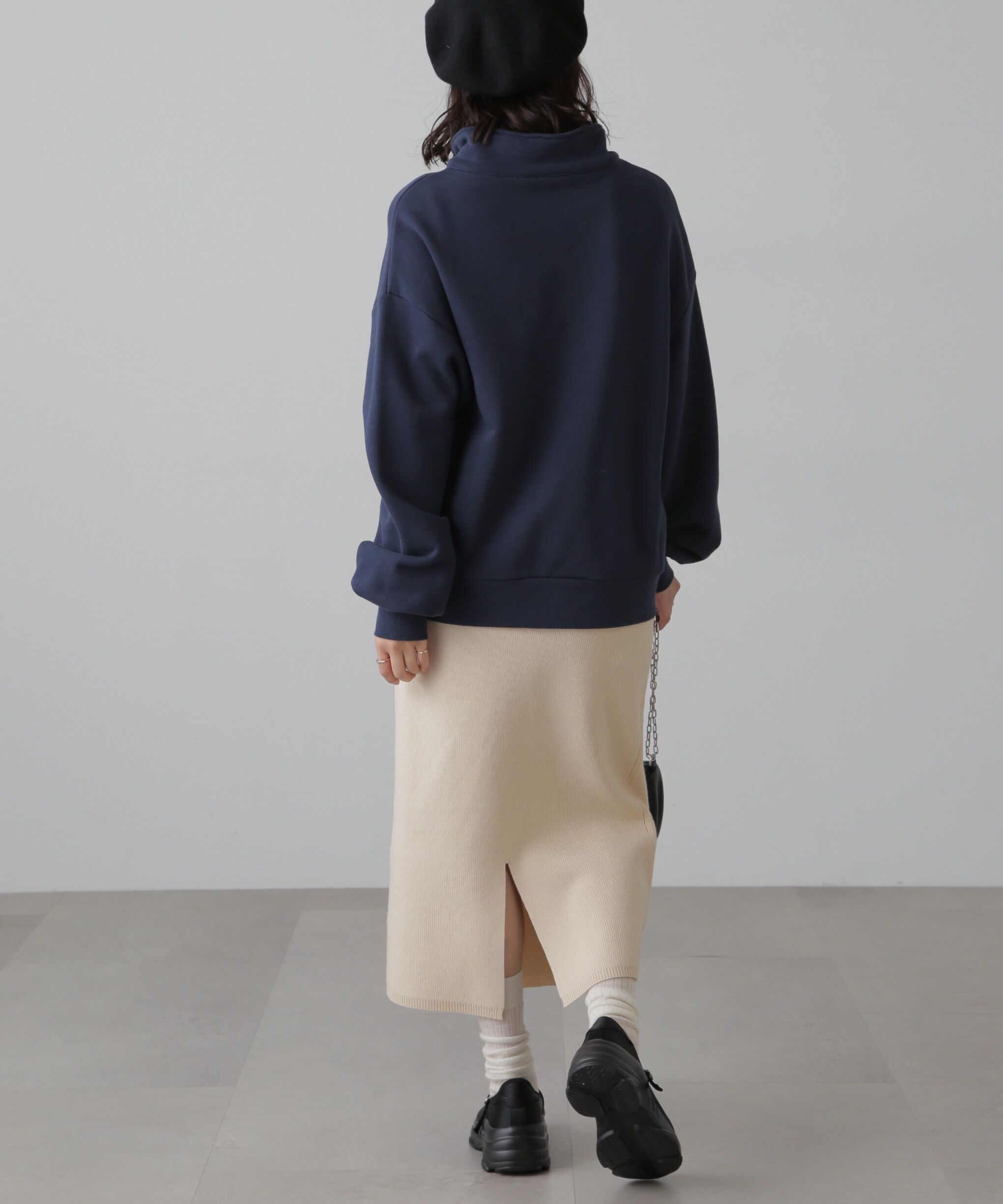  「ペプラムニットセットアップ」|ワンピース|