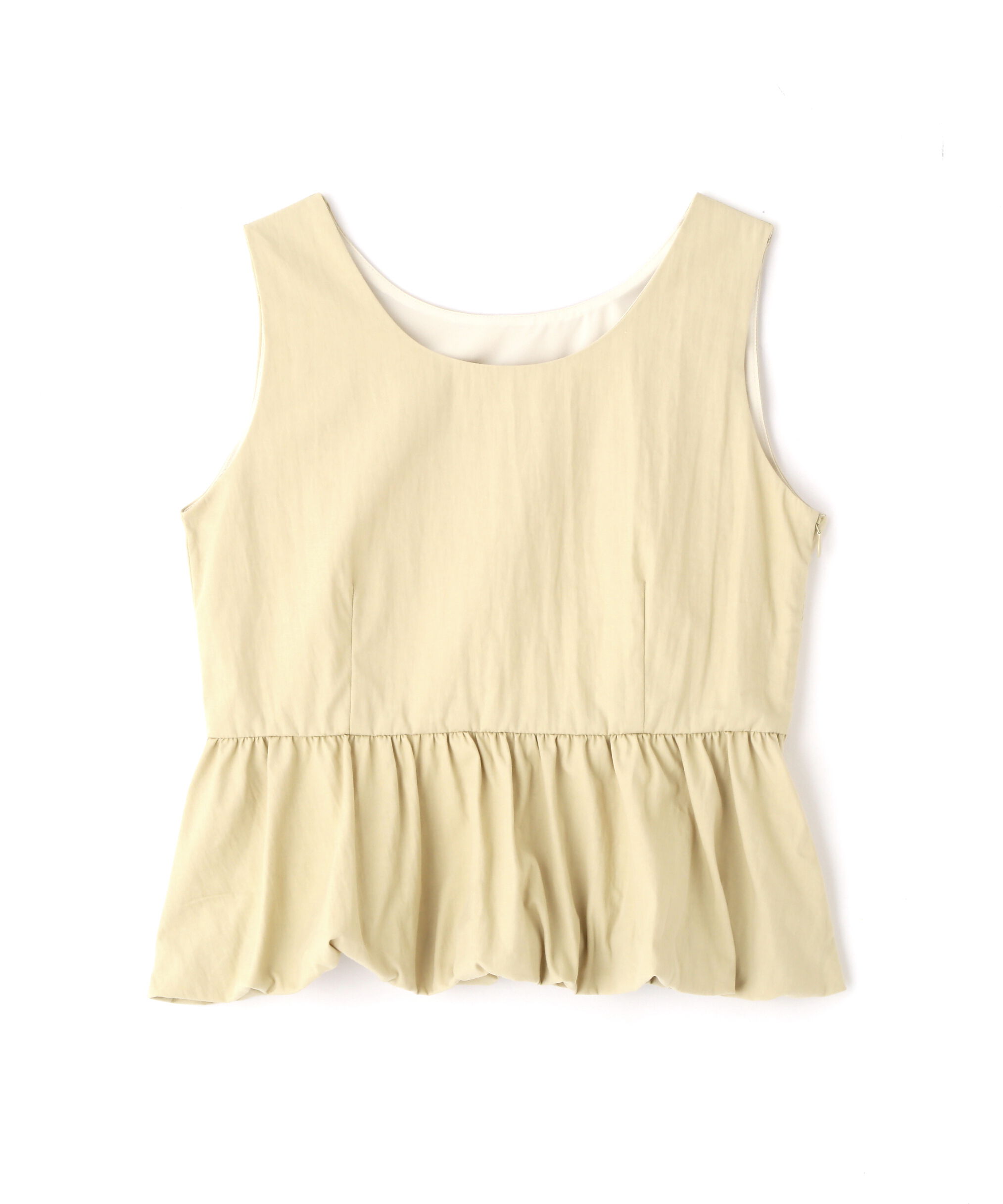  「バルーンペプラムノースリブラウス」|シャツ・ブラウス|