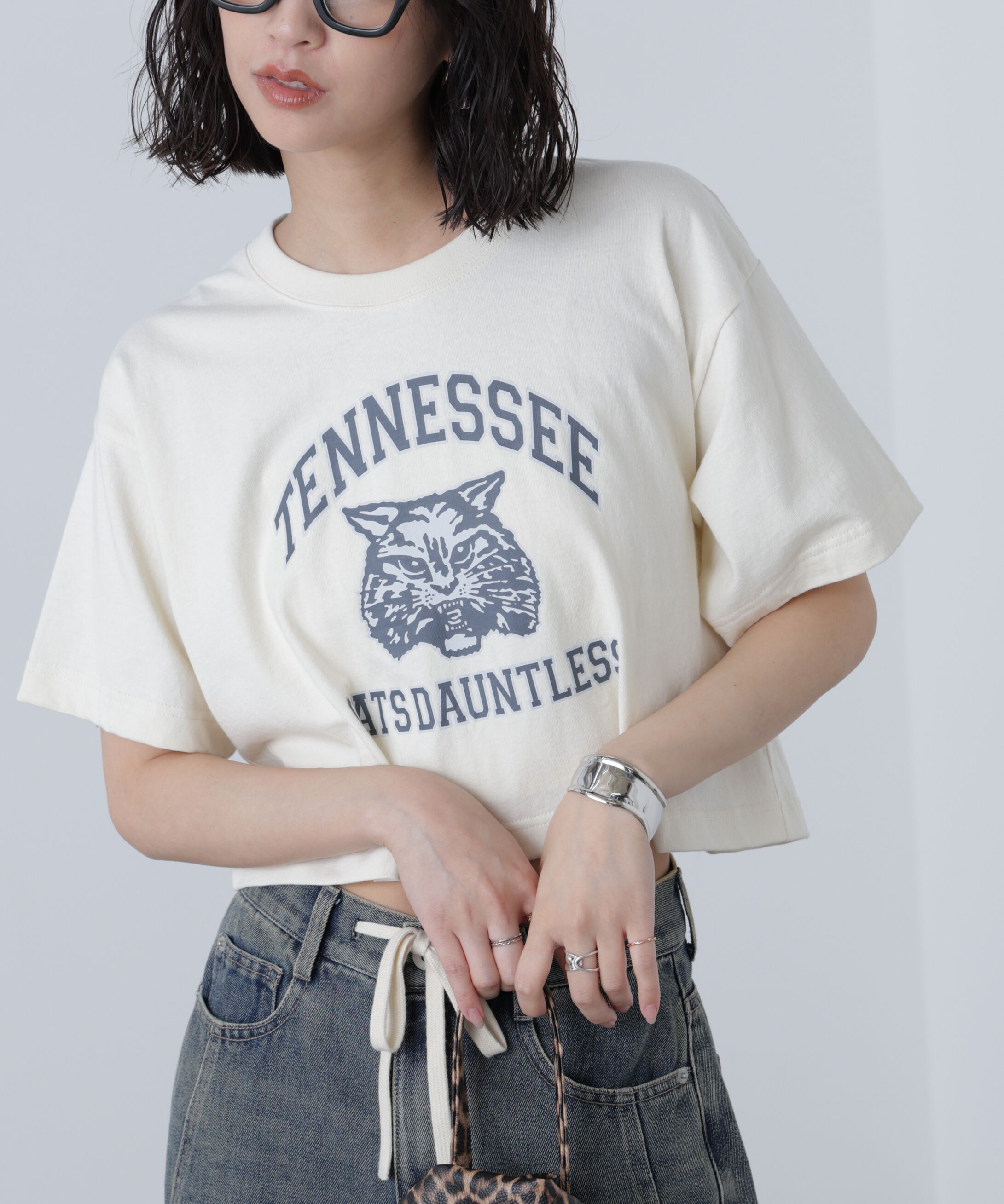  「〈フリーズマート別注〉テネシーリバーショート丈Tシャツ」|Tシャツ・カットソー|アイボリー