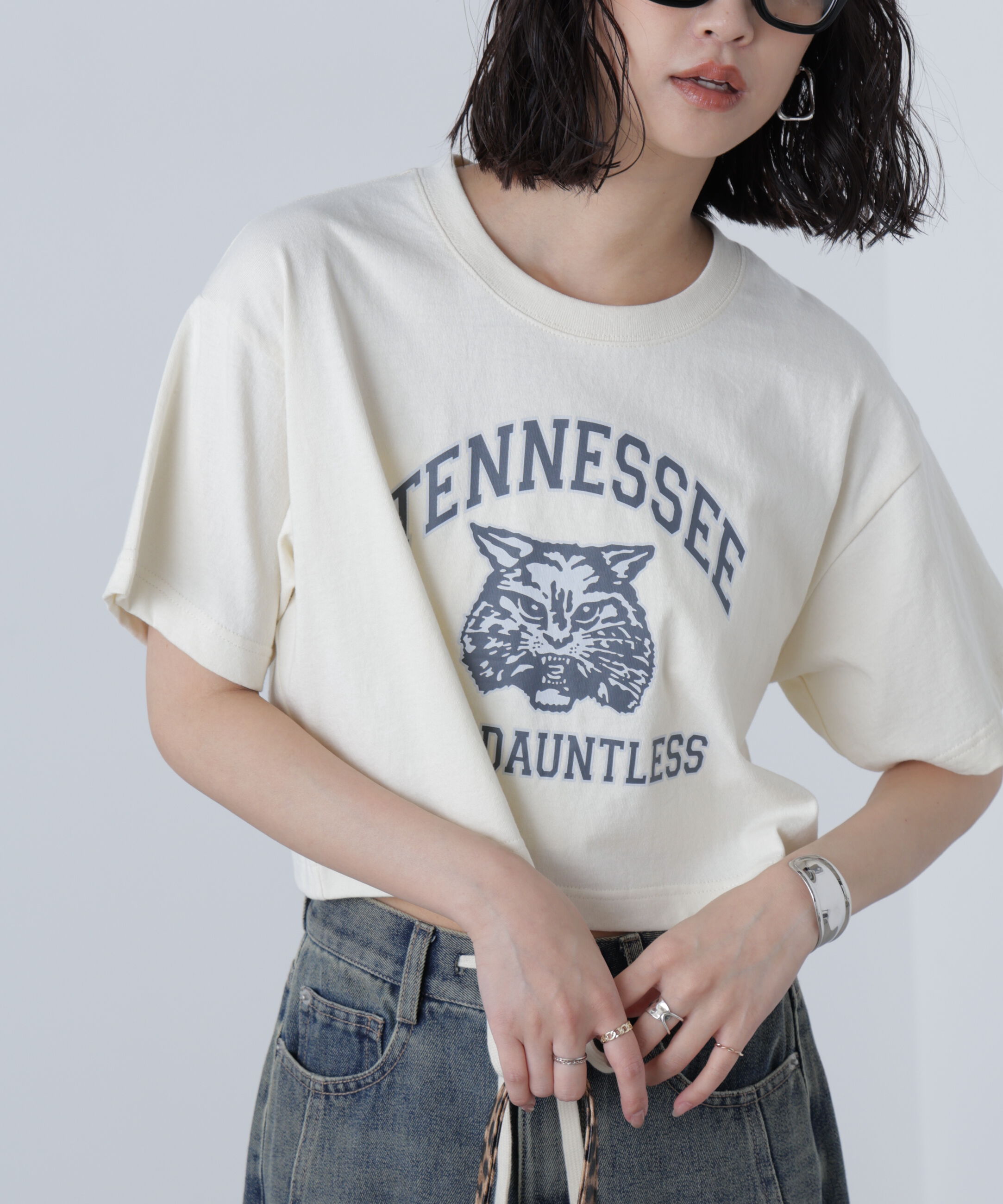  「〈フリーズマート別注〉テネシーリバーショート丈Tシャツ」|Tシャツ・カットソー|