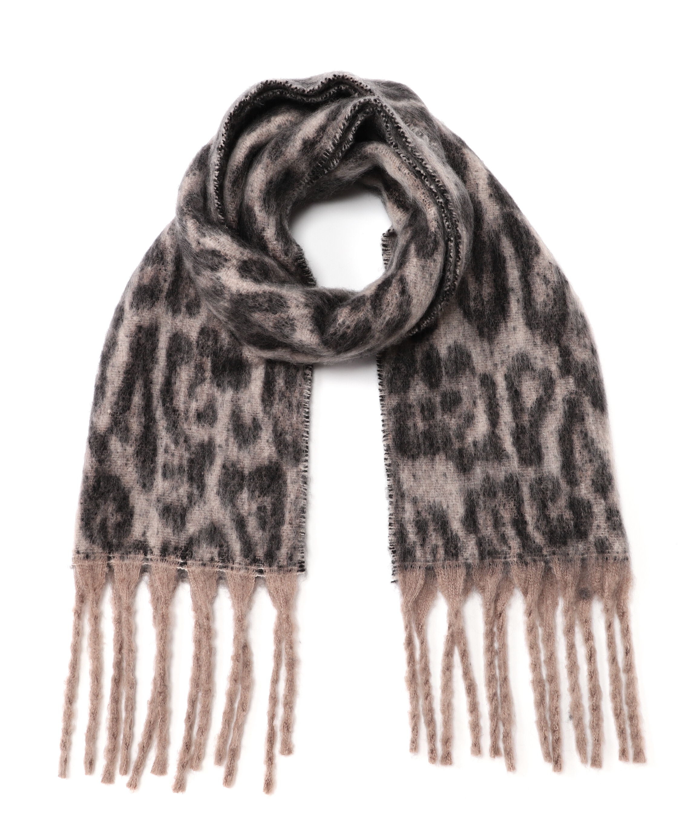  「ヒョウ柄大判ストール」|ソックス|