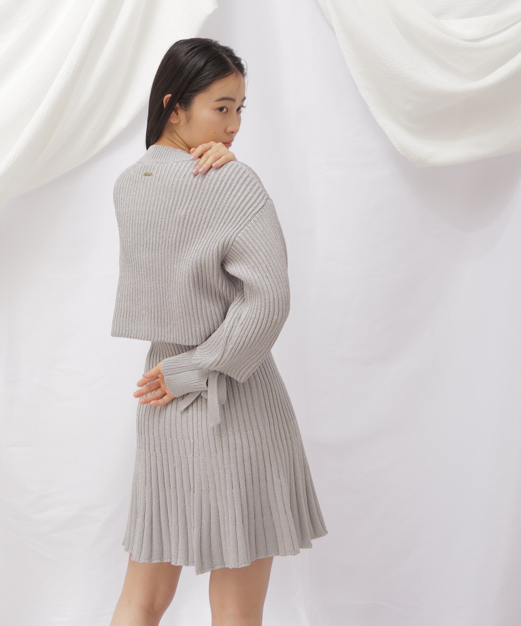  「ラメMIXニット」|ワンピース|