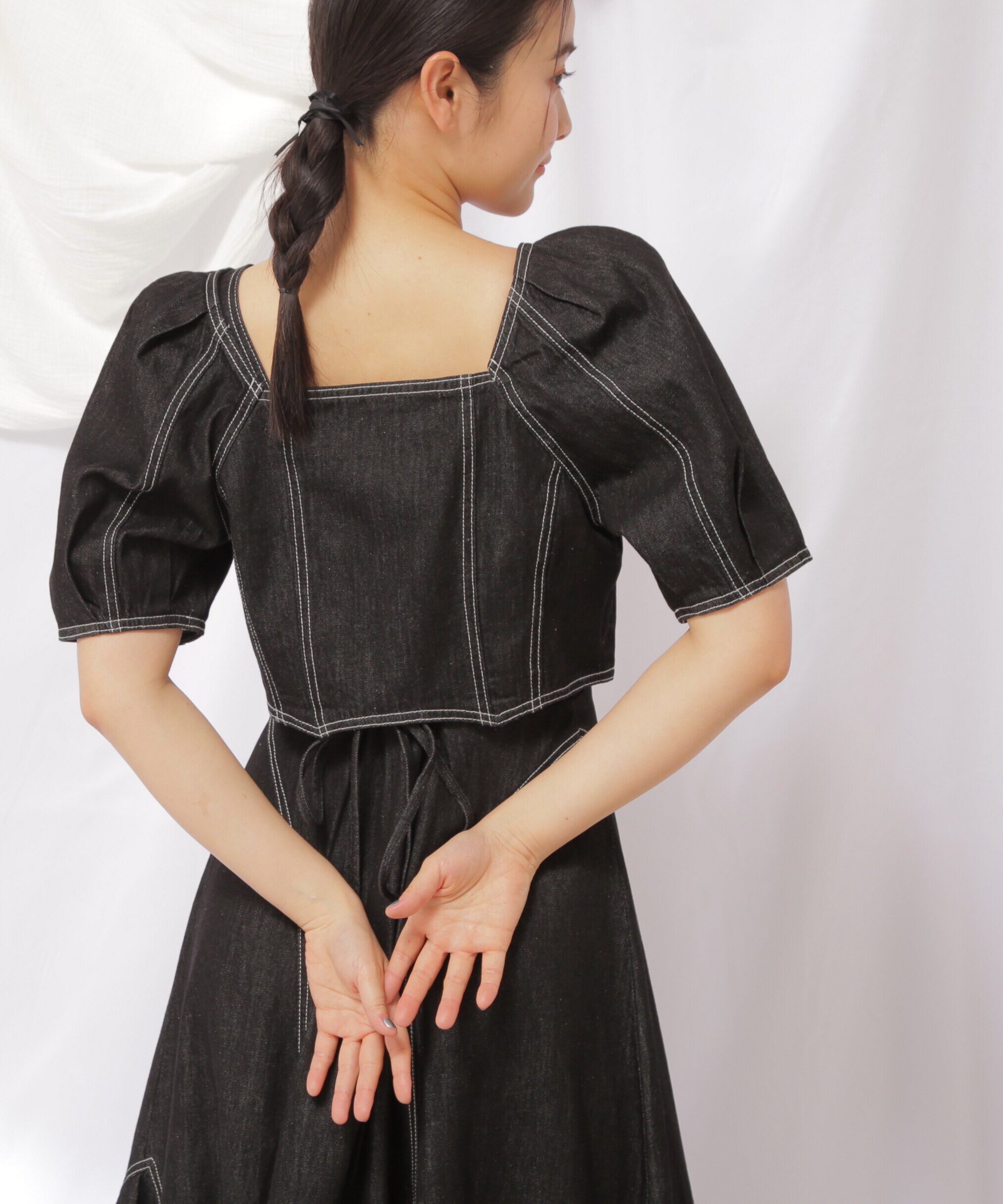  「クロップドデニムボレロ」|シャツ・ブラウス|