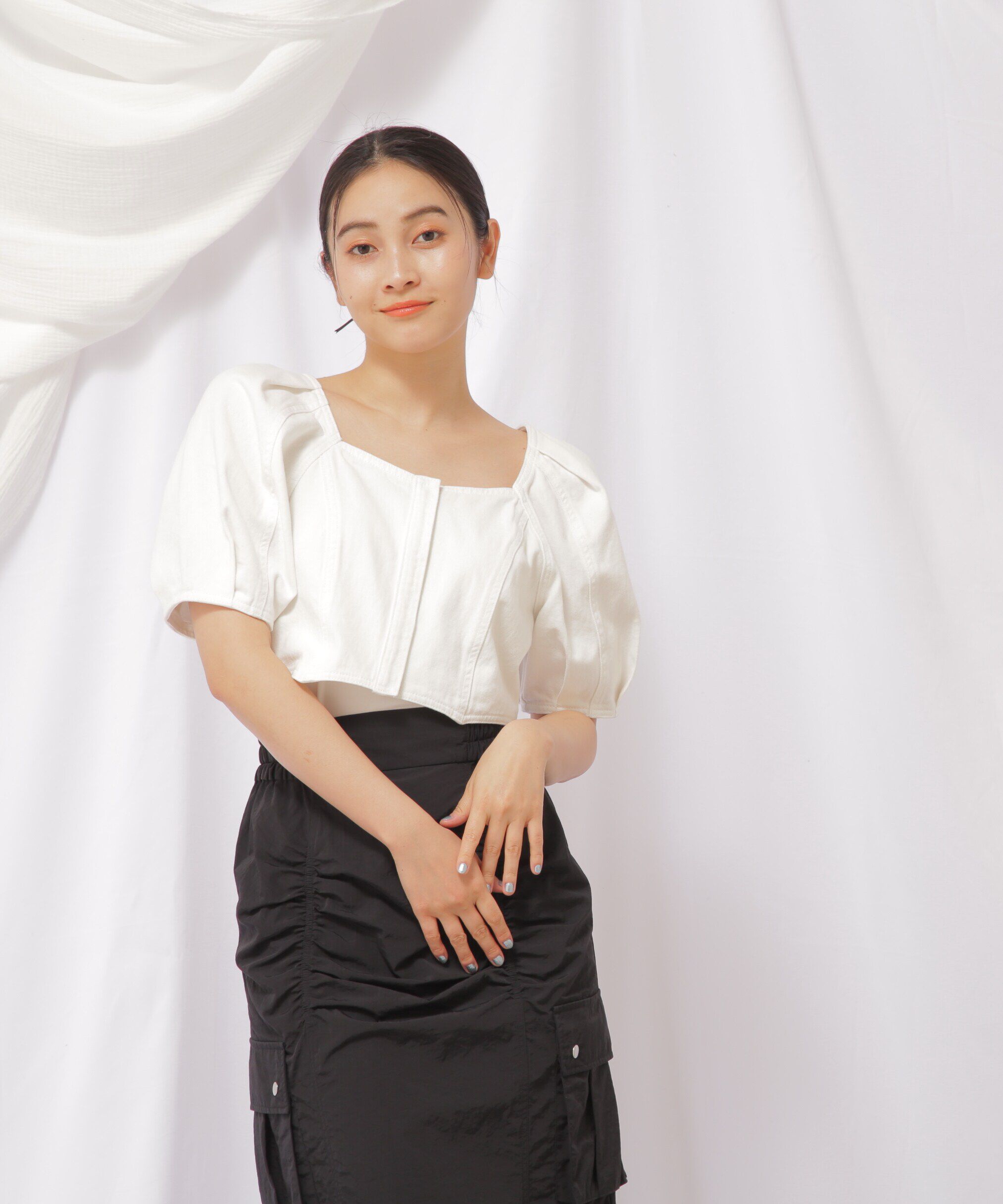  「クロップドデニムボレロ」|シャツ・ブラウス|