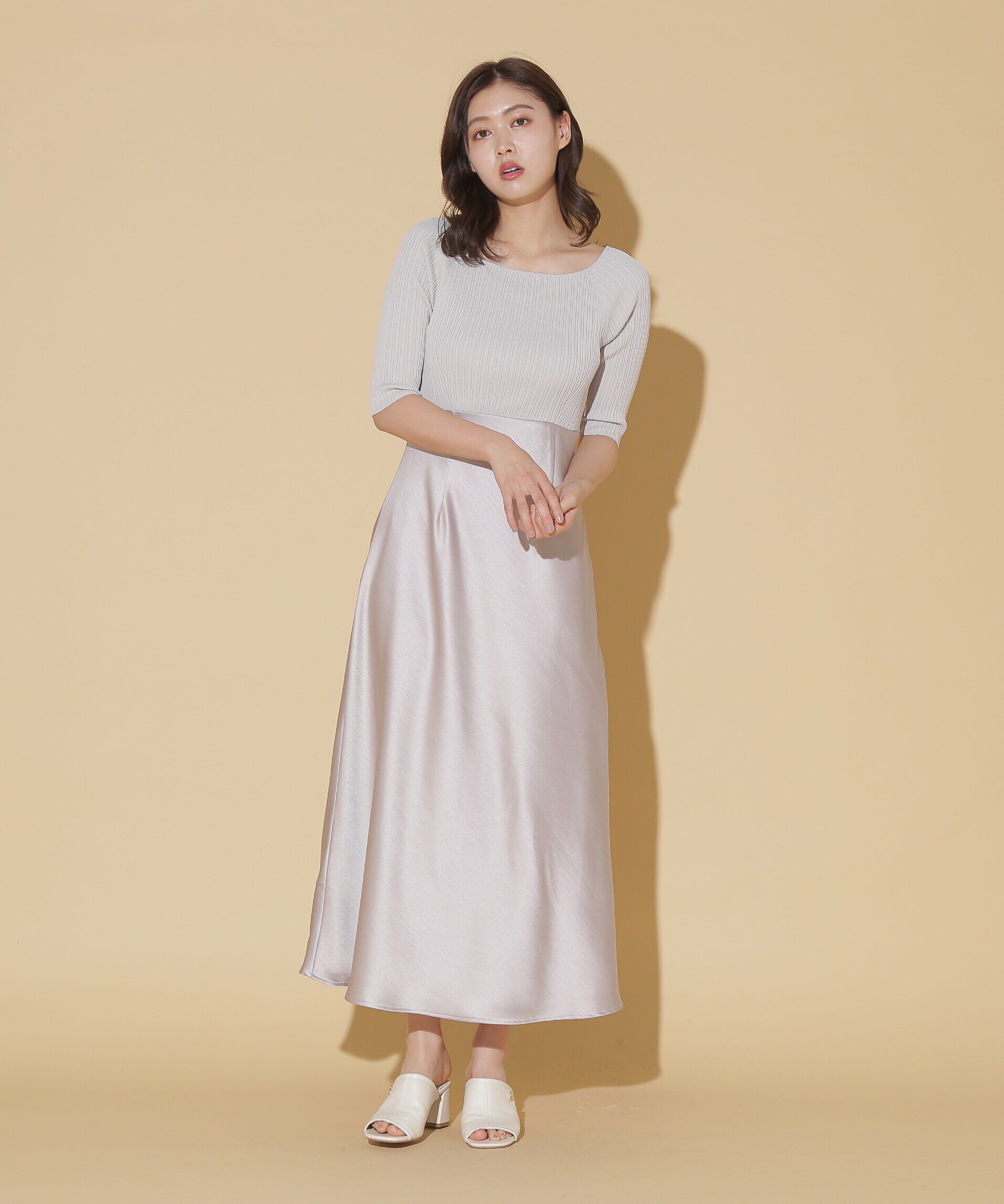  「＜アンサンブル対応＞ジェムカラーナローサテンドッキング」|ワンピース|