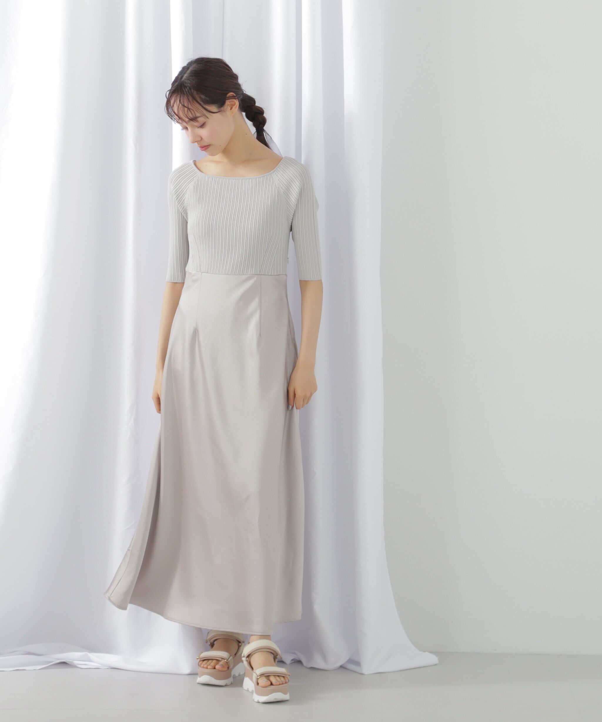  「＜アンサンブル対応＞ジェムカラーナローサテンドッキング」|ワンピース|