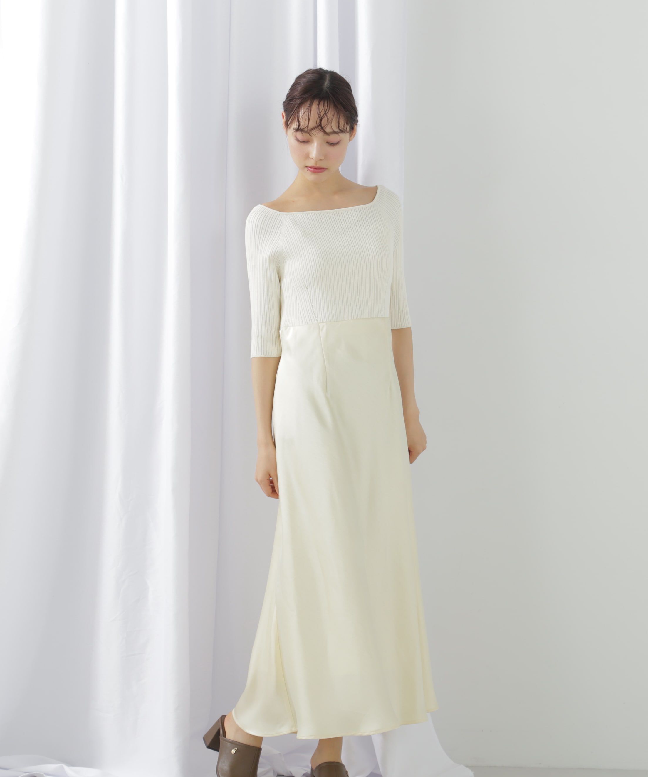  「＜アンサンブル対応＞ジェムカラーナローサテンドッキング」|ワンピース|