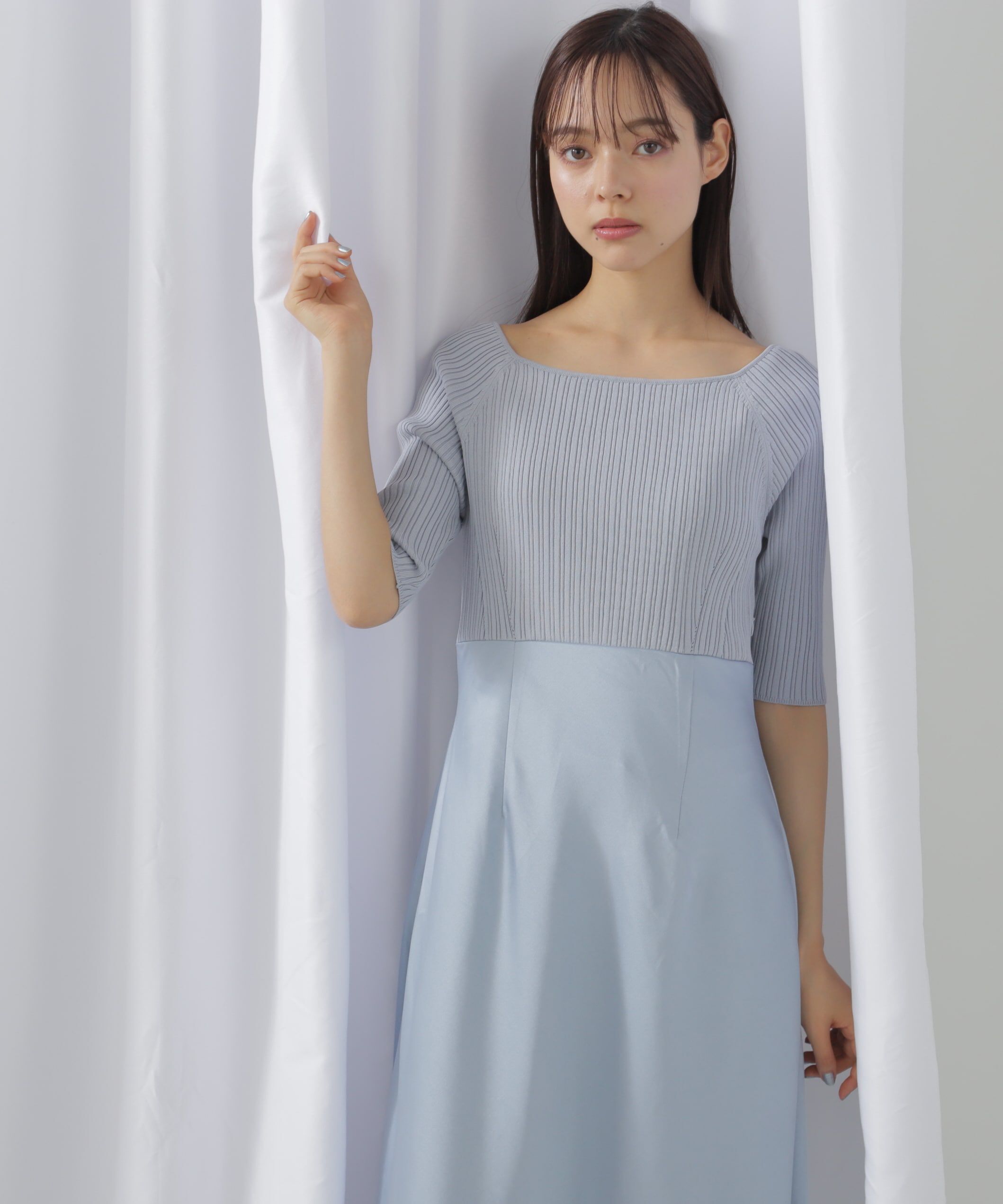  「＜アンサンブル対応＞ジェムカラーナローサテンドッキング」|ワンピース|