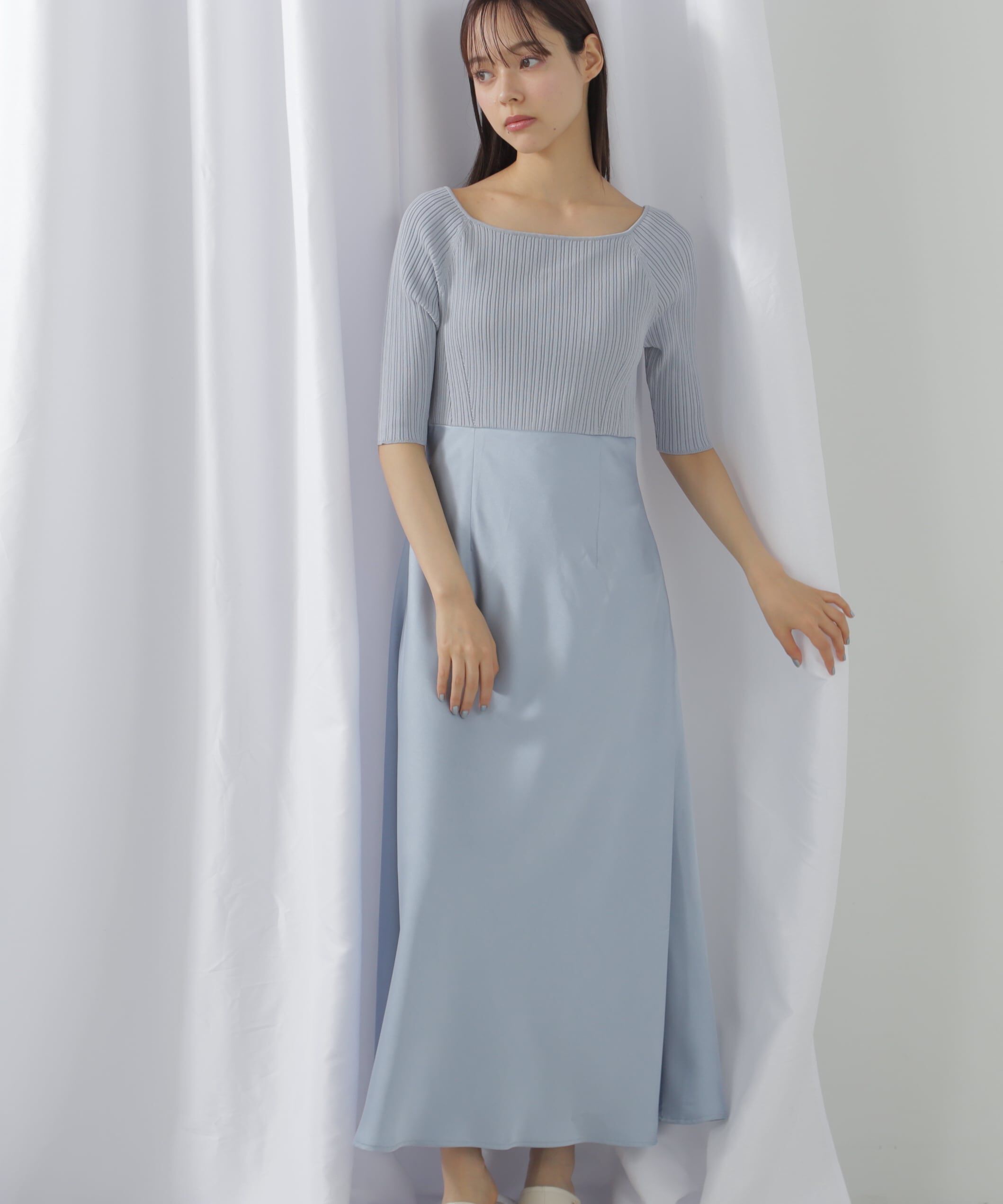  「＜アンサンブル対応＞ジェムカラーナローサテンドッキング」|ワンピース|