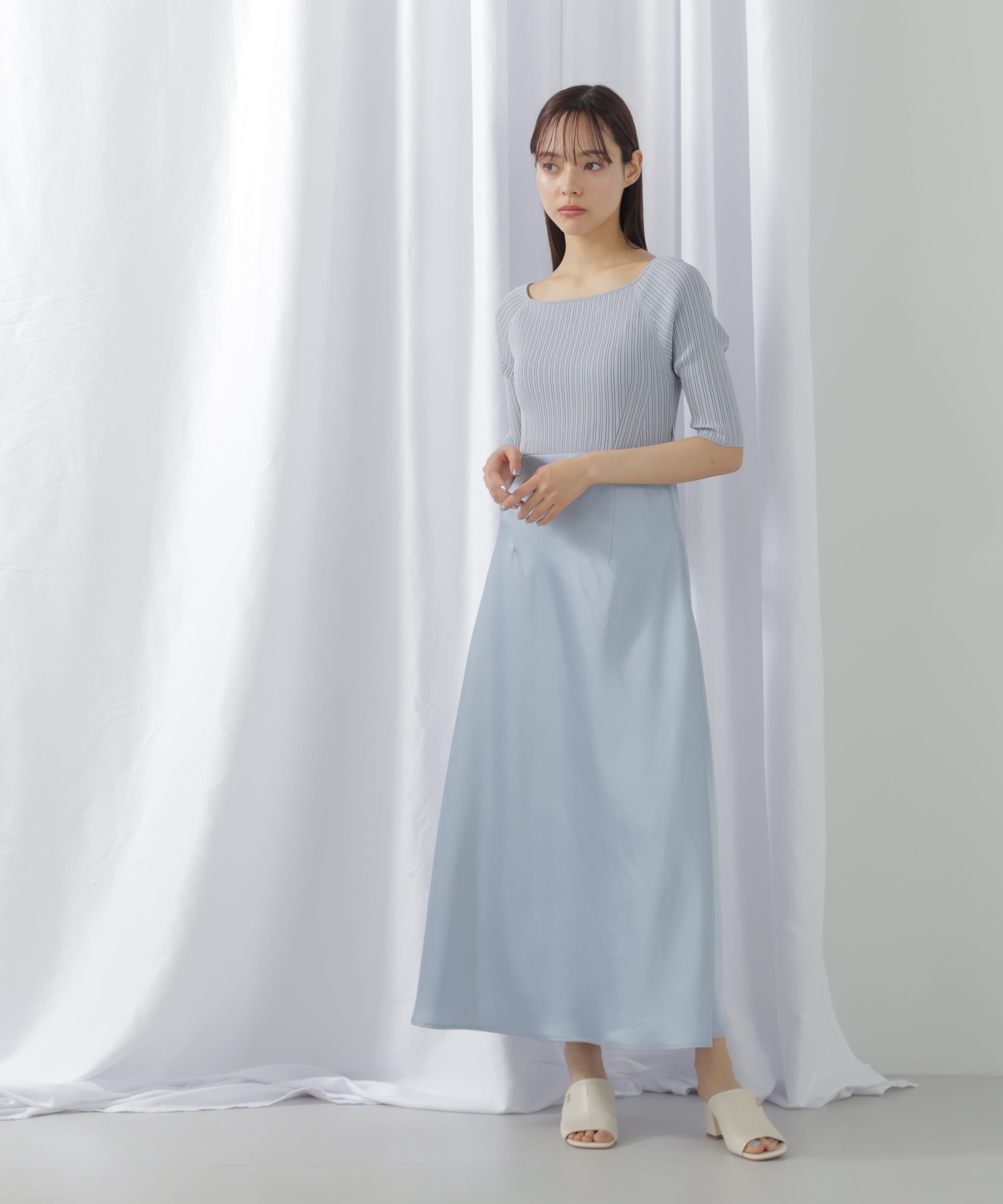  「＜アンサンブル対応＞ジェムカラーナローサテンドッキング」|ワンピース|