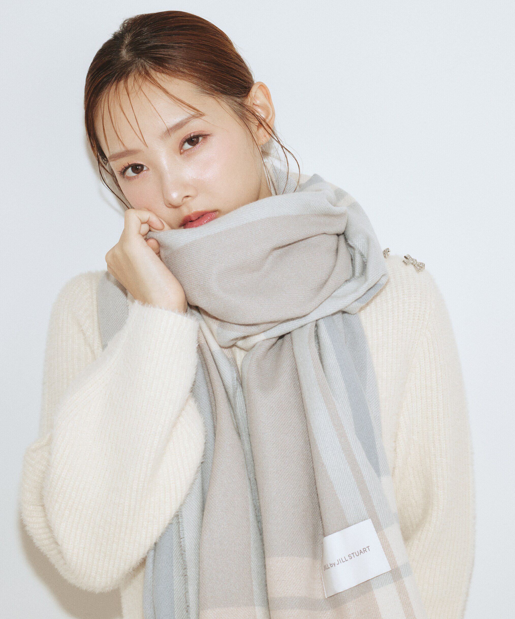  「エアリーチェックストール」|バンダナ・スカーフ|ブルー