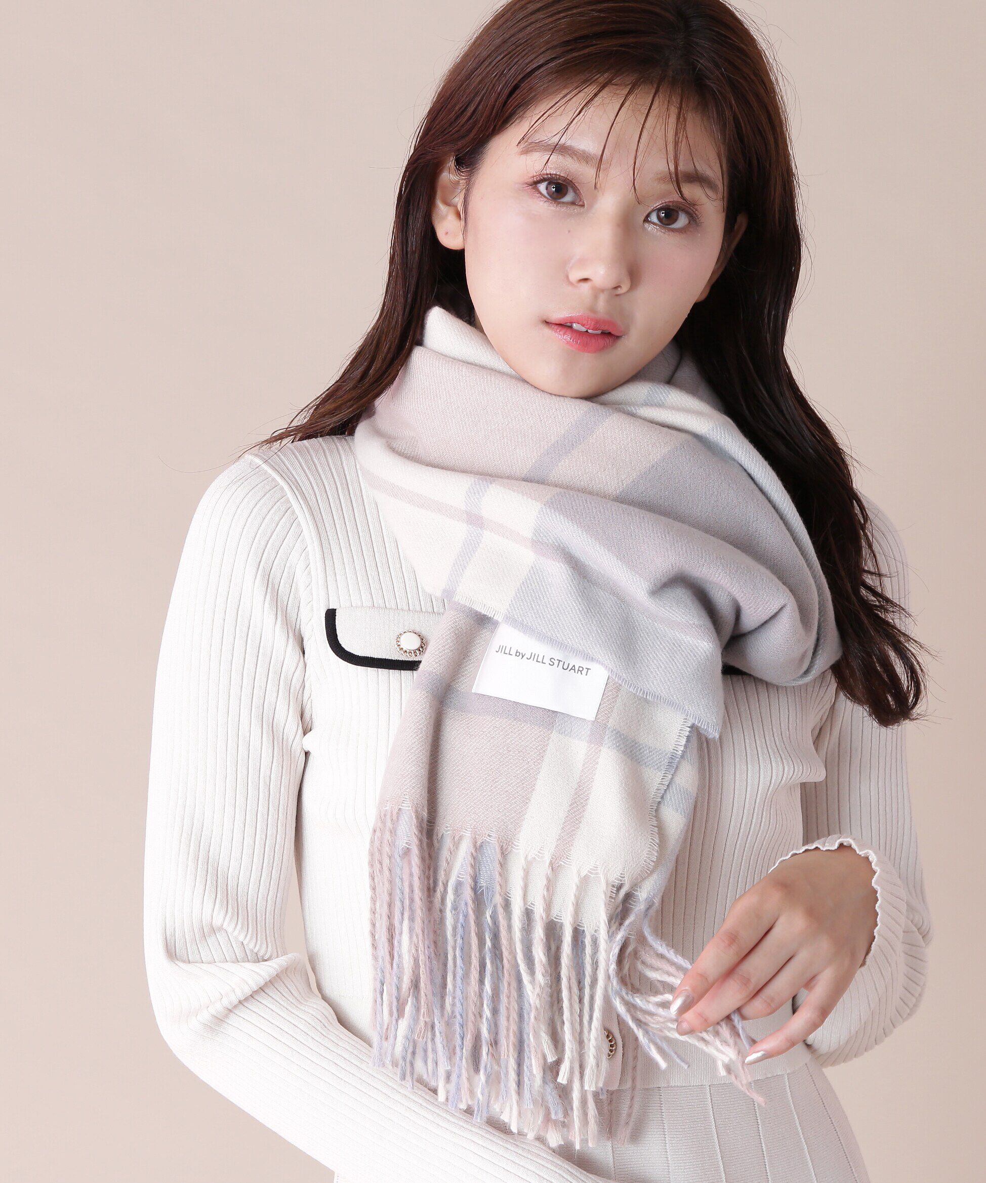  「エアリーチェックストール」|バンダナ・スカーフ|