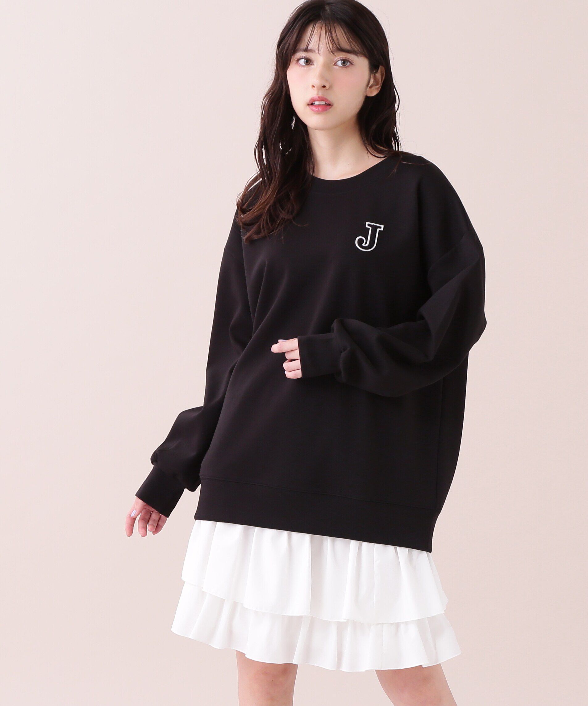  「ワッペン付きダイバーミニスカ―トセット」|ワンピース|