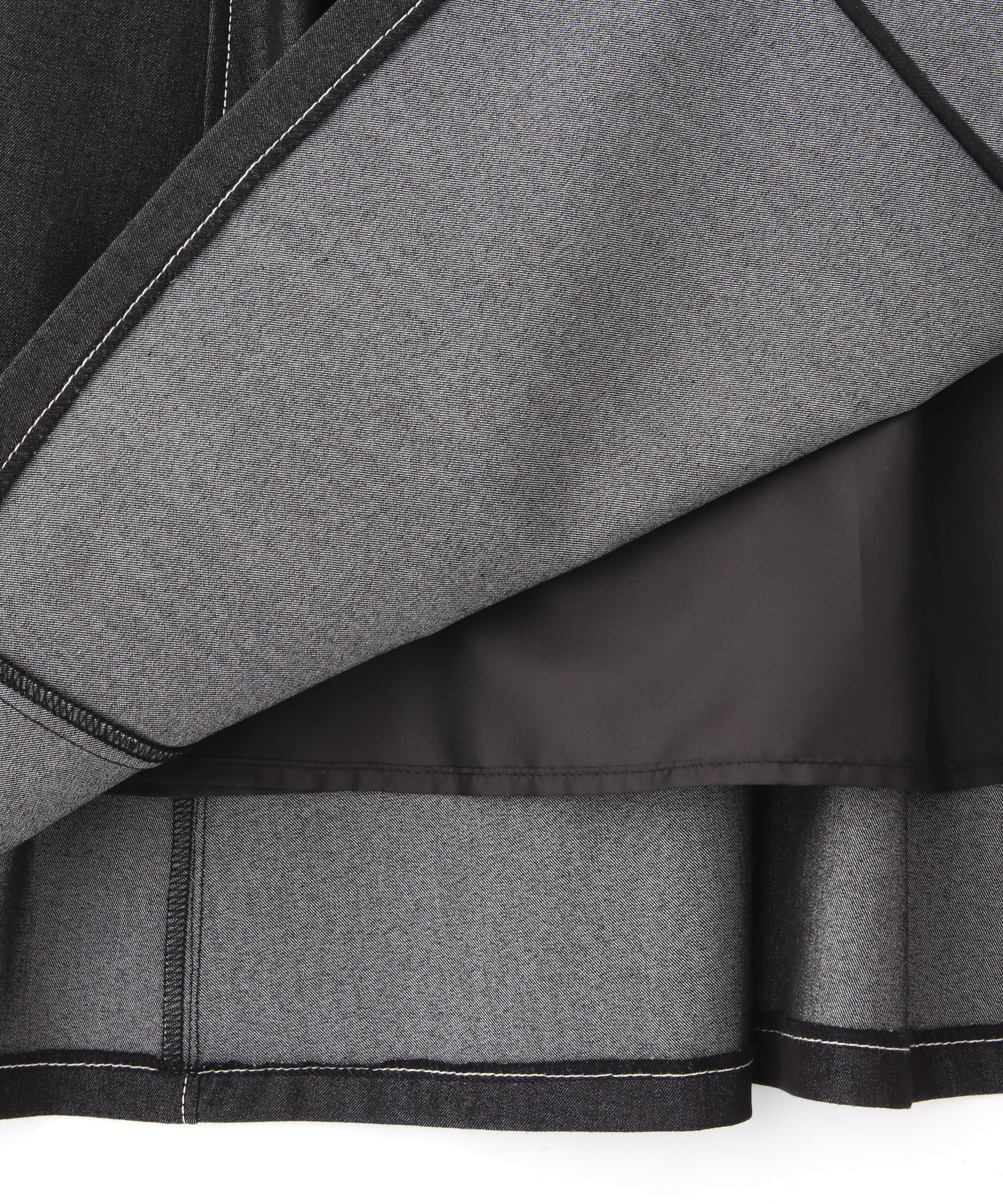  「ラッフルラップバイカラーステッチスカート」|スカート|