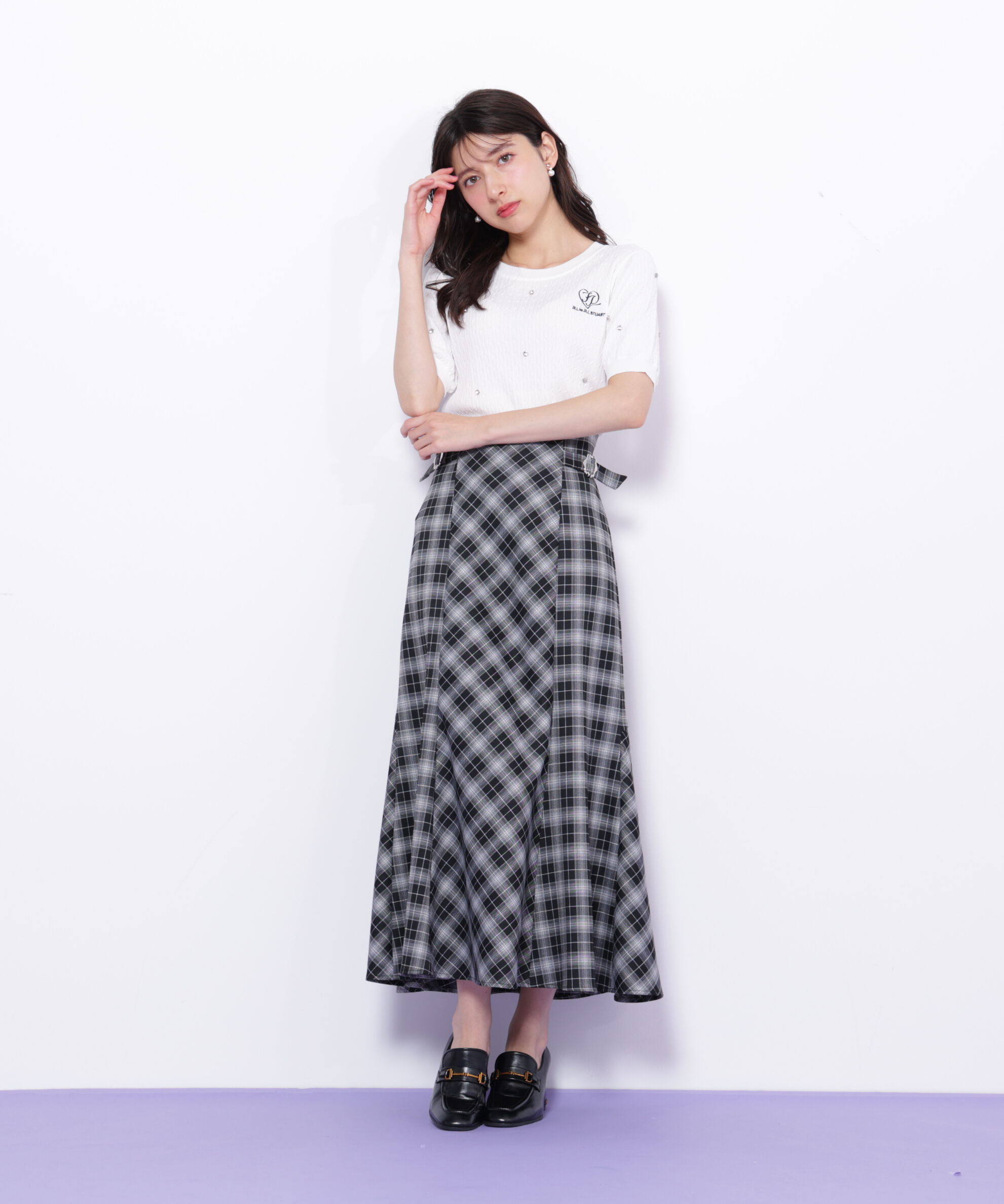  「チェックマーメイドスカート」|スカート|