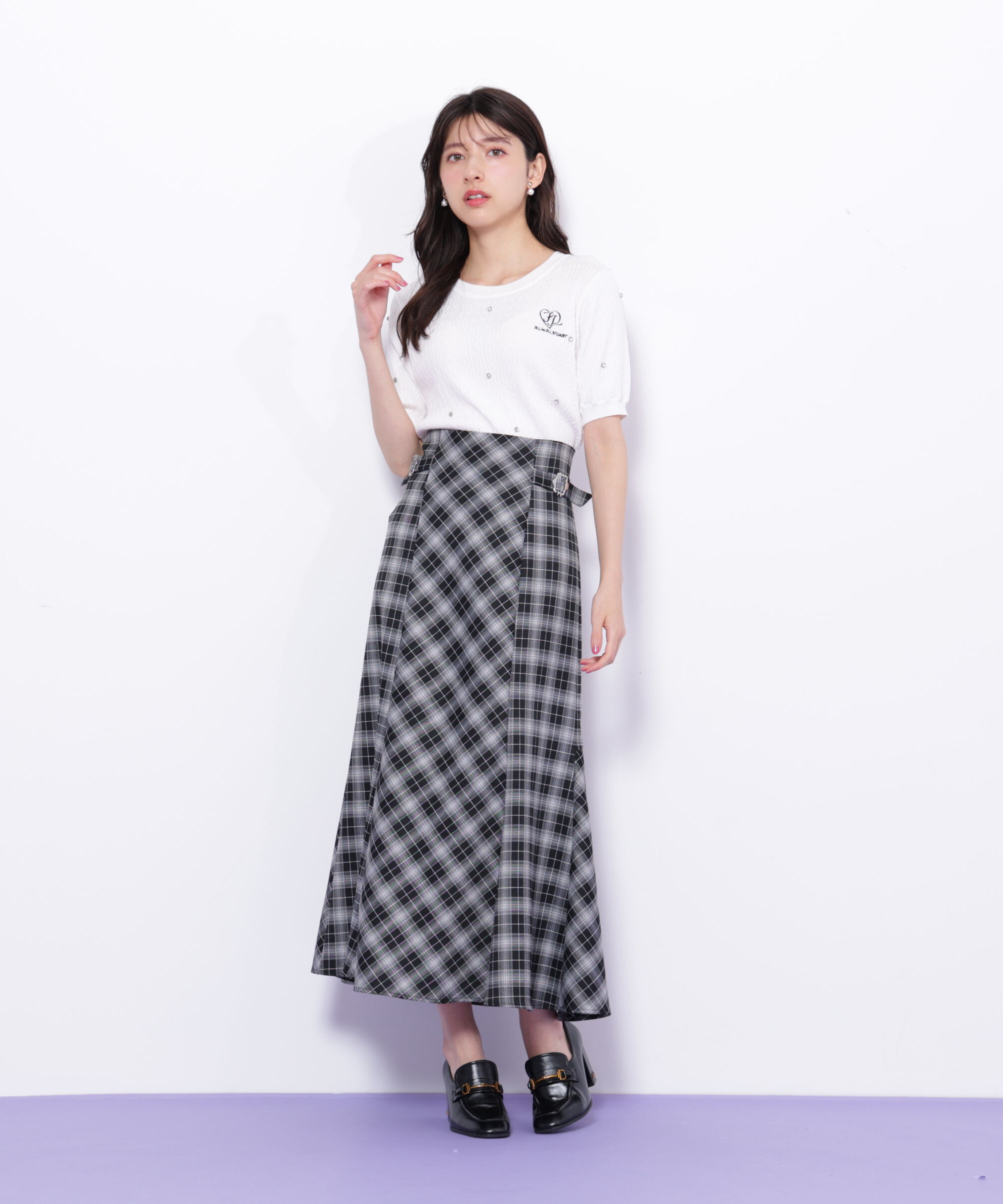  「チェックマーメイドスカート」|スカート|