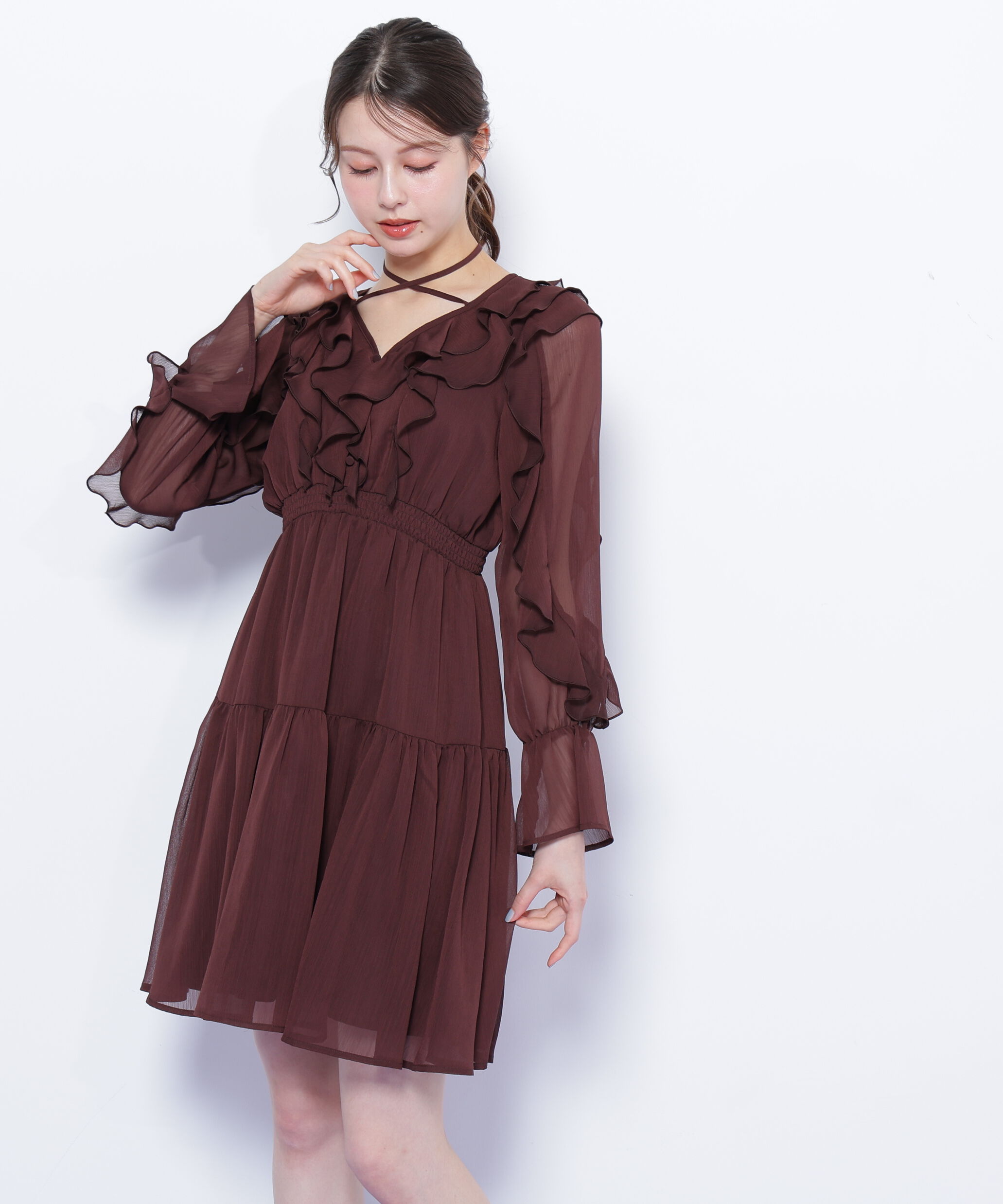  「フリルミニワンピース」|ワンピース|