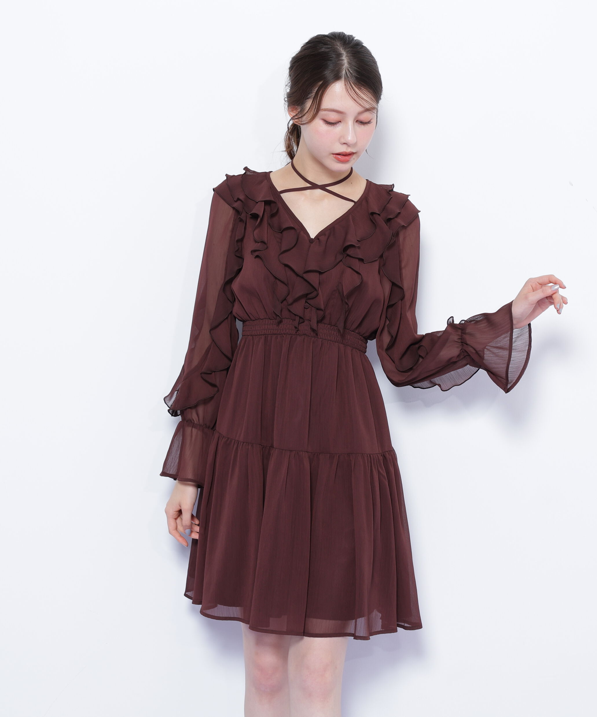  「フリルミニワンピース」|ワンピース|