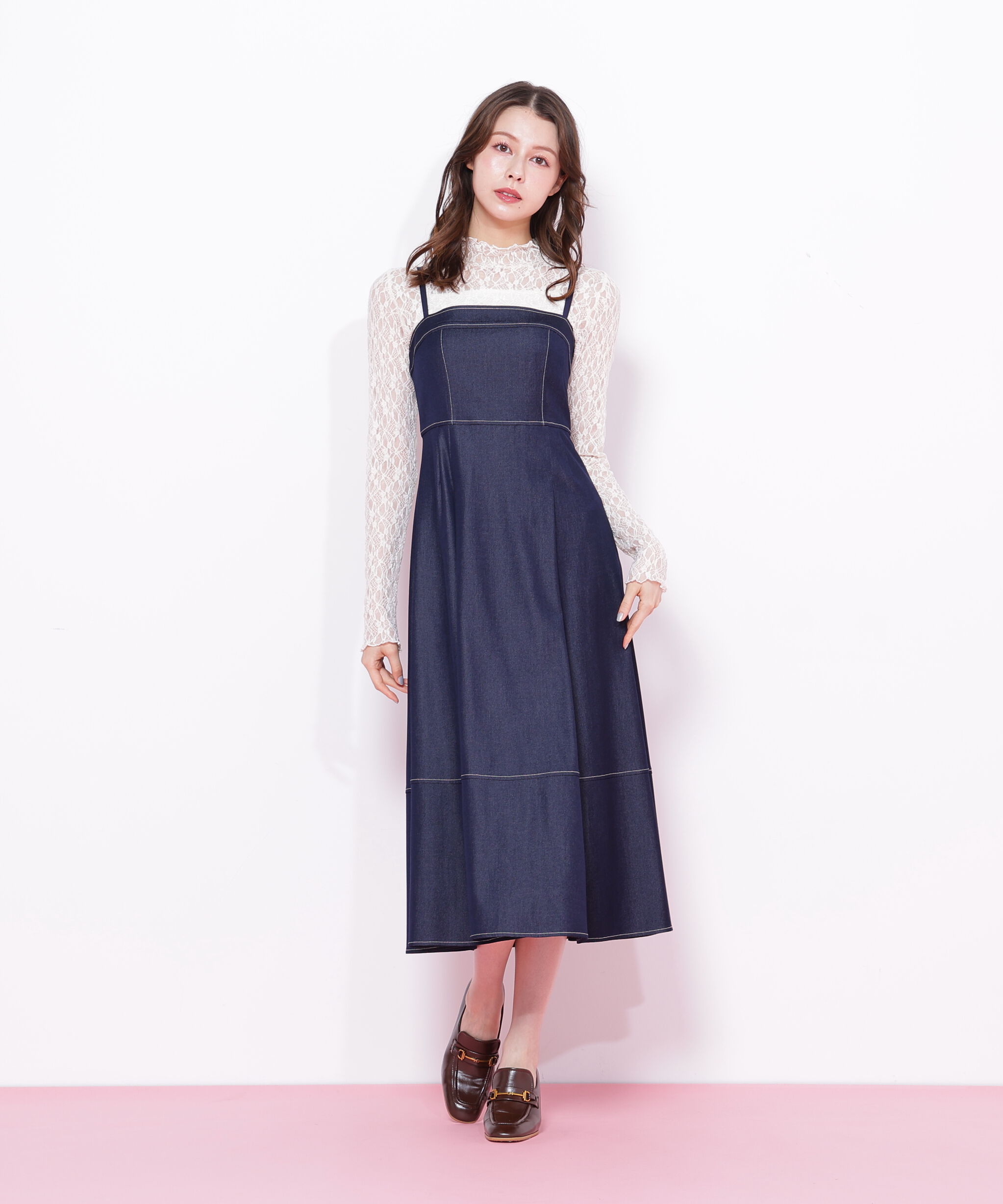  「ミニフリルレースカットソー」|Tシャツ・カットソー|