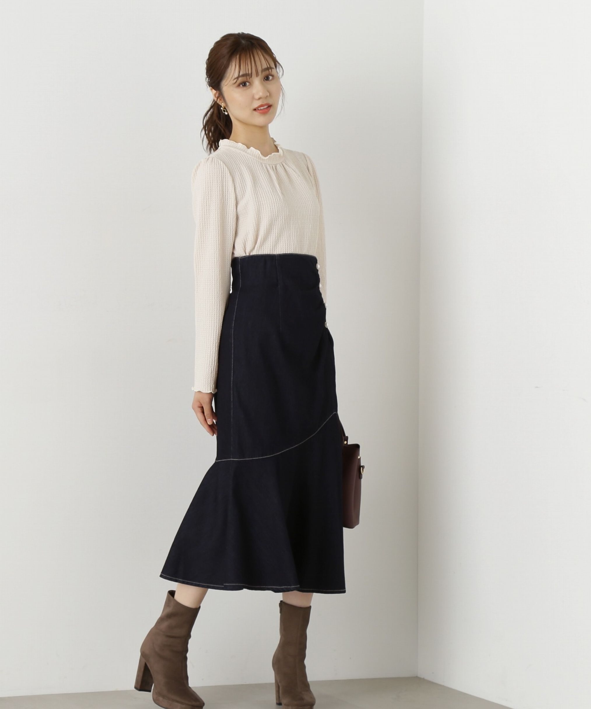 PROPORTION BODY DRESSING「《EDIT COLOGNE》ふくれジャガードトップス」|Tシャツ・カットソー|