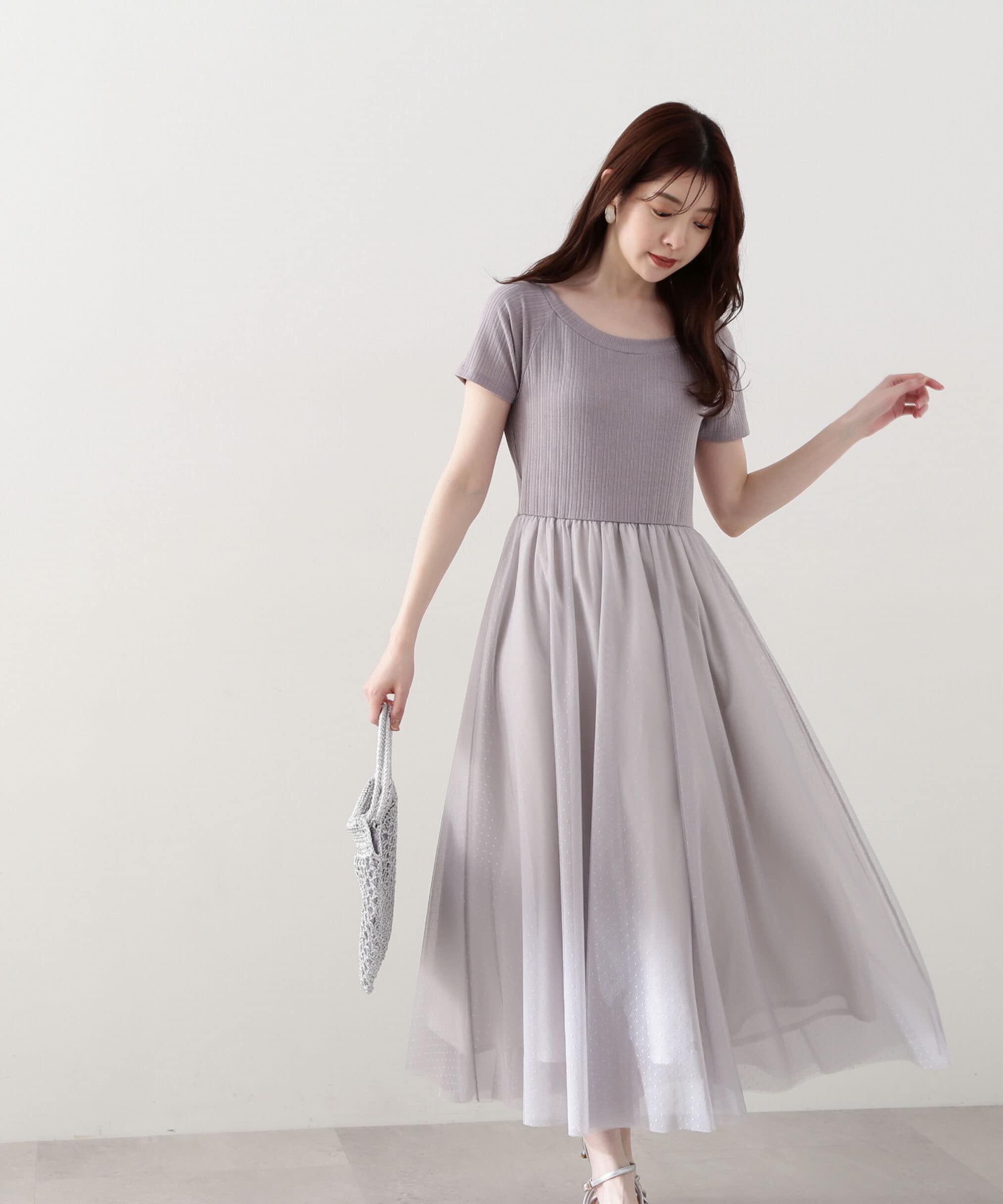 PROPORTION BODY DRESSING「2Ｗayチュールドッキングワンピース」|ワンピース|